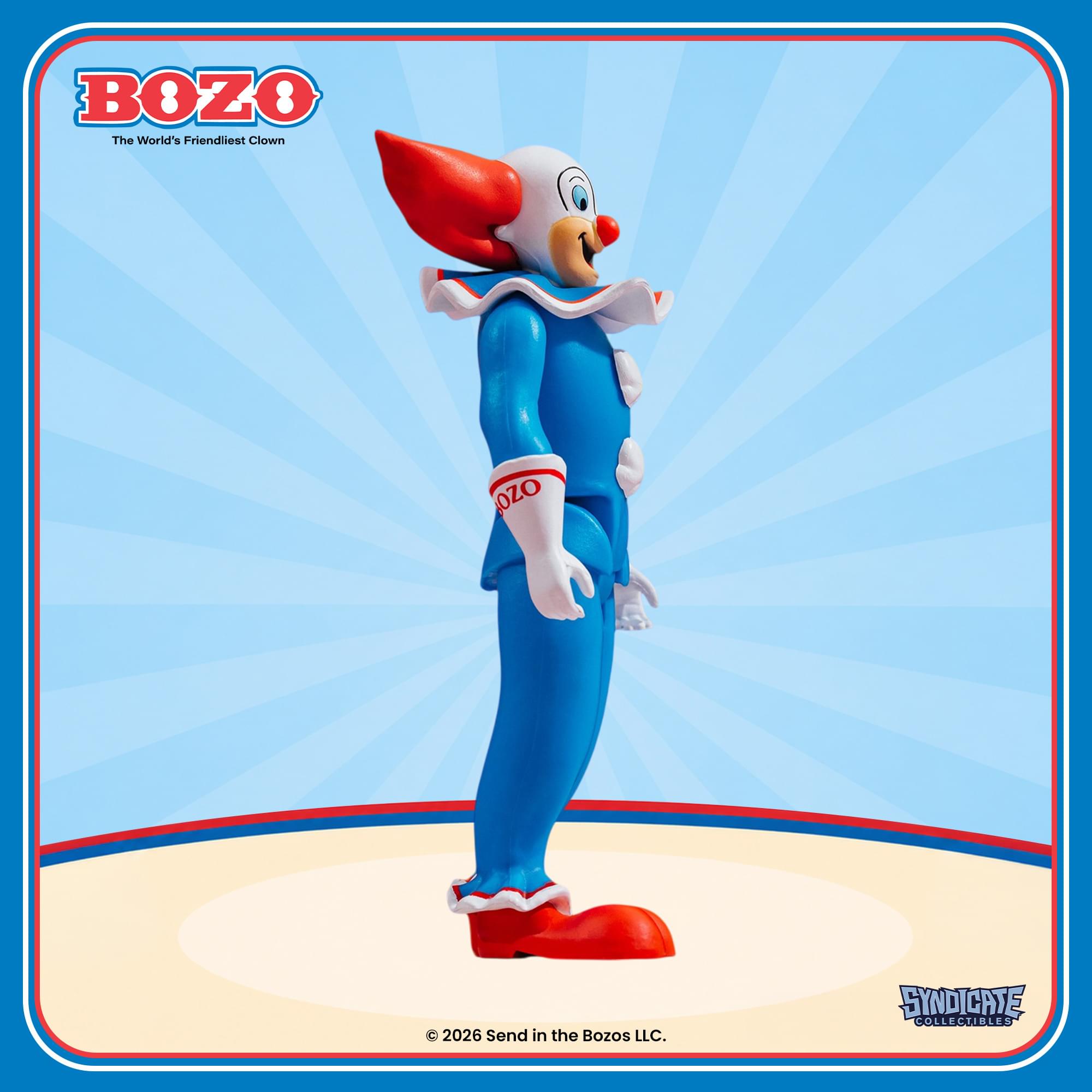 Bozo The Clown 3.75-Inch Retro Action Figure