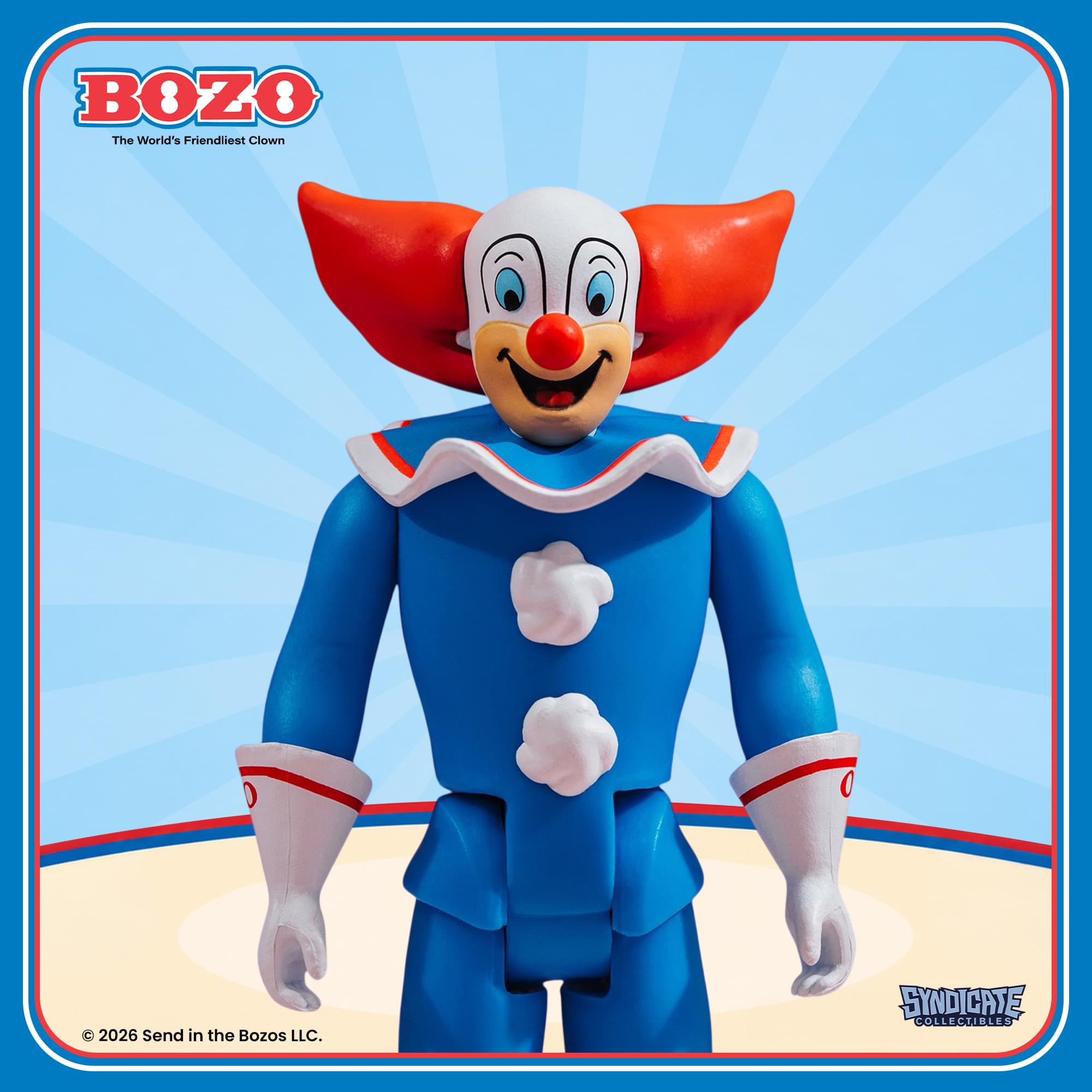 Bozo The Clown 3.75-Inch Retro Action Figure