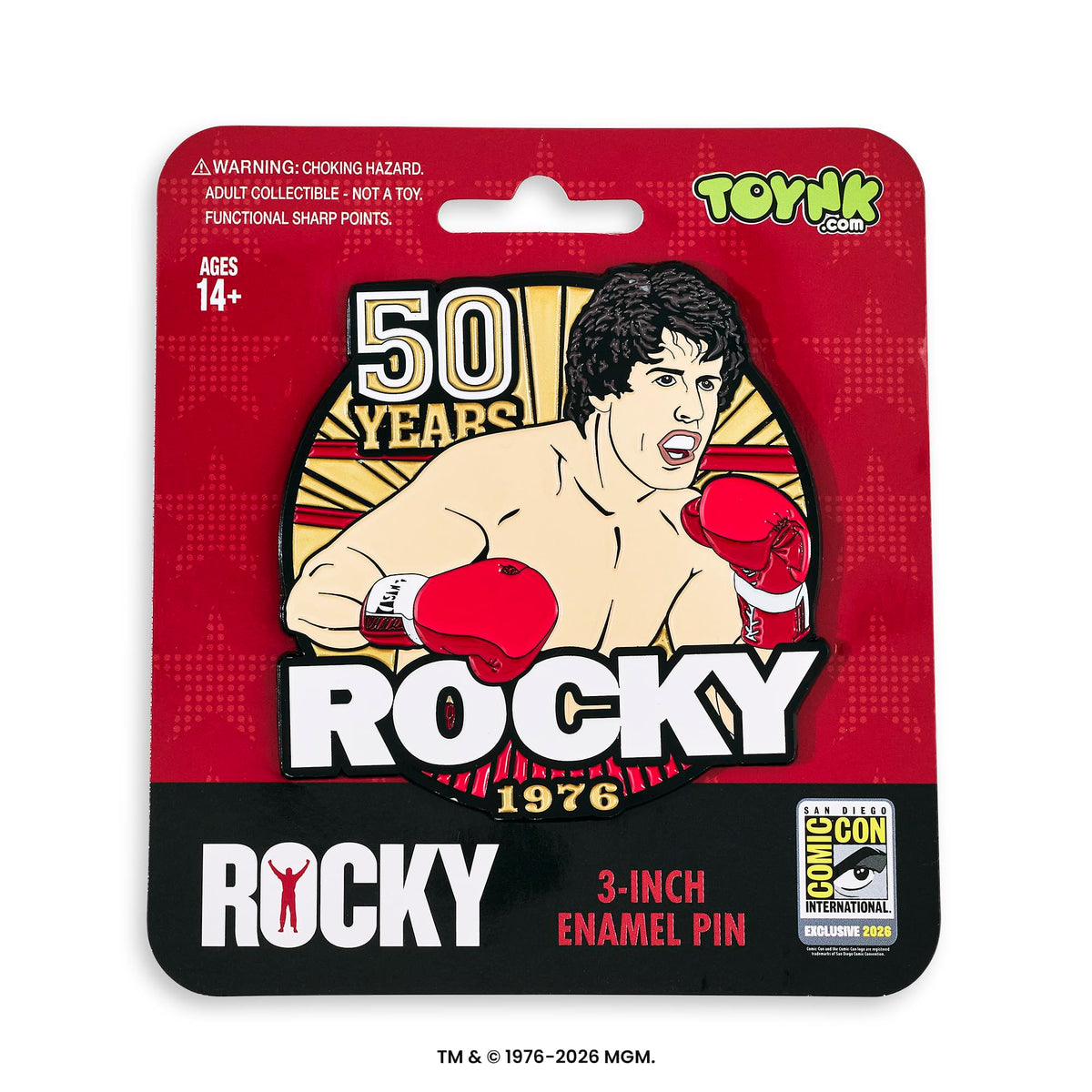 Rocky 50th Anniversary 3-Inch Mega Enamel Pin