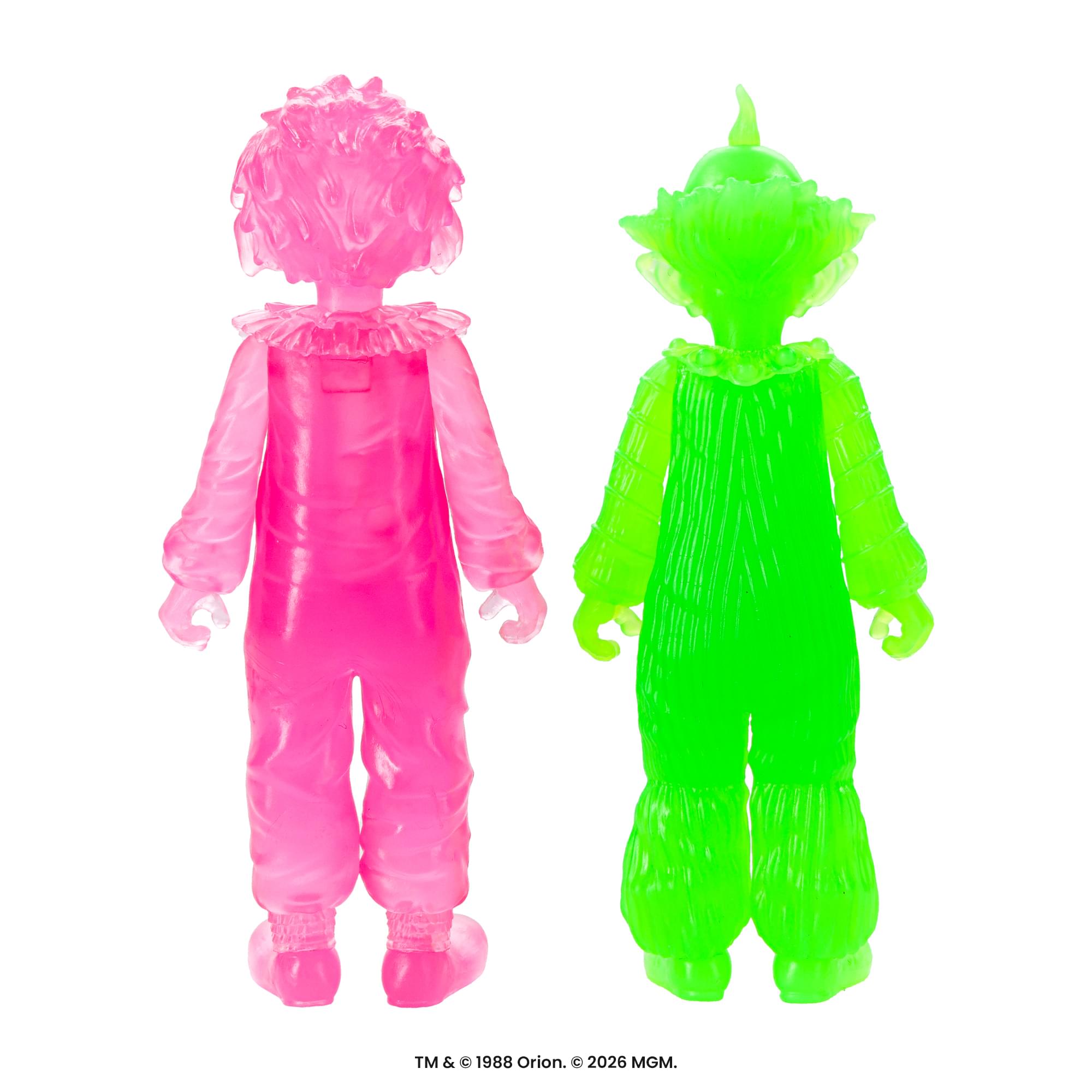Killer Klowns Rudy/Shorty 3.75-Inch Translucent Figure Set