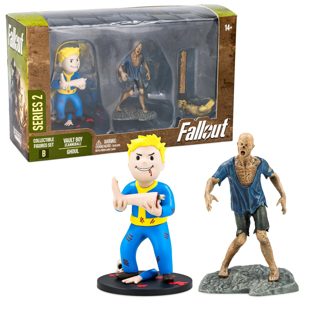 Fallout Series 2 Vault Boy Cannibal and Ghoul Mini Figure Set (Build-A-Figure Super Mutant)
