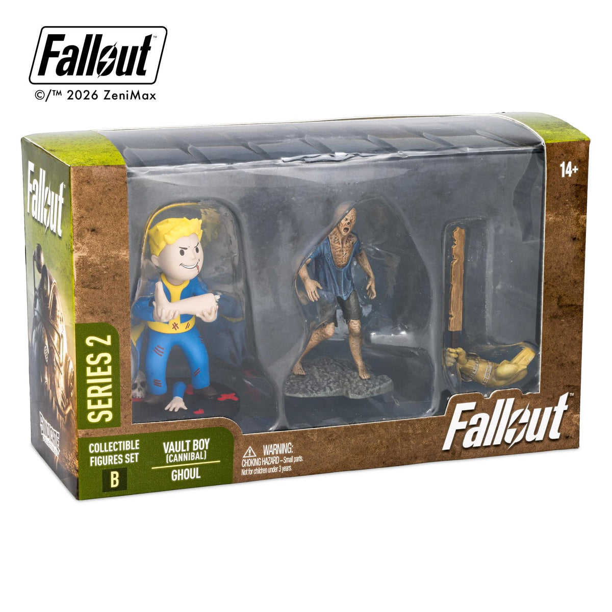 Fallout Series 2 Vault Boy Cannibal and Ghoul Mini Figure Set (Build-A-Figure Super Mutant)