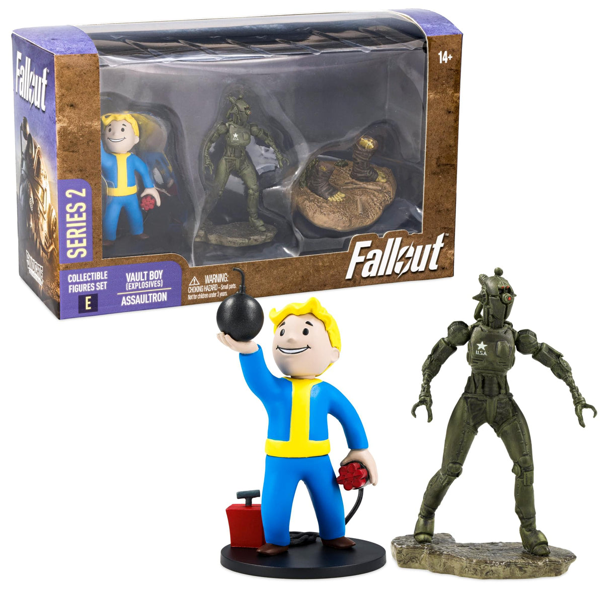 Fallout Series 2 Vault Boy Explosives and Assaultron Mini Figure Set (Build-A-Figure Super Mutant)