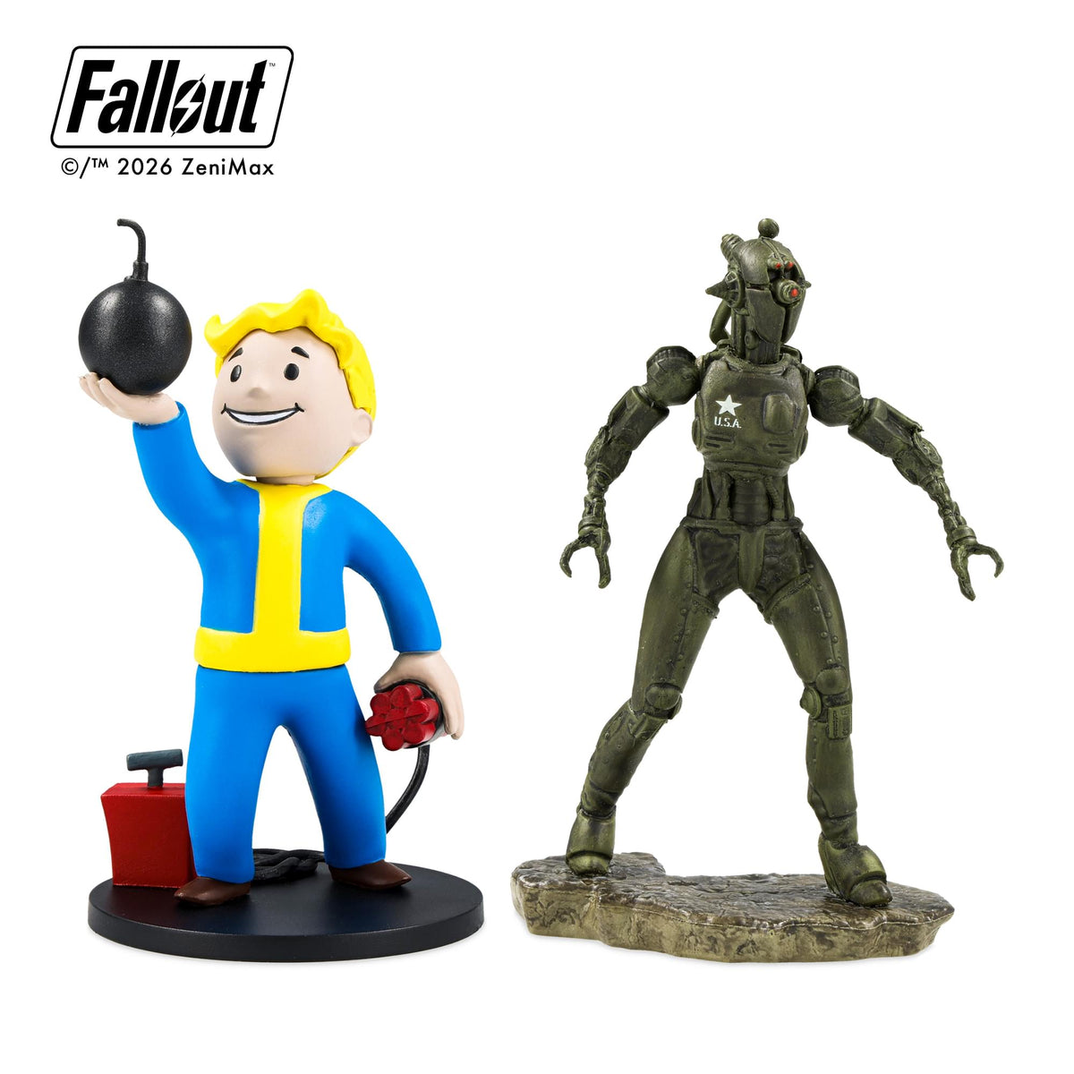 Fallout Series 2 Vault Boy Explosives and Assaultron Mini Figure Set (Build-A-Figure Super Mutant)