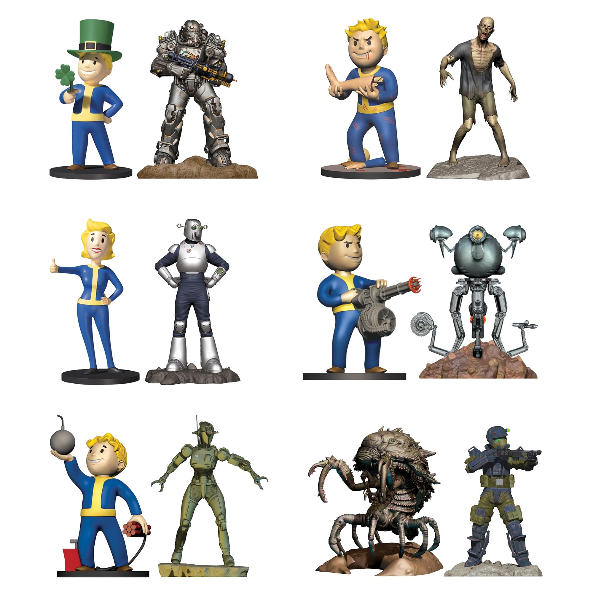 Fallout Series 2 3-Inch Mini Figure Collection | Complete Set of 12