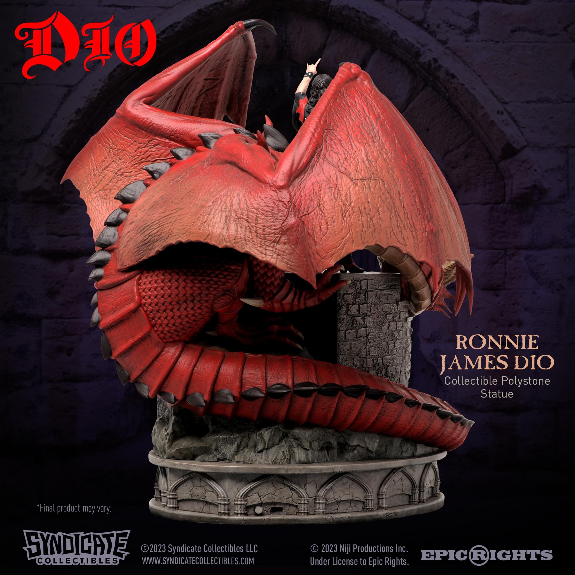 Ronnie James Dio  1:10 Scale Polystone Polystone Statue