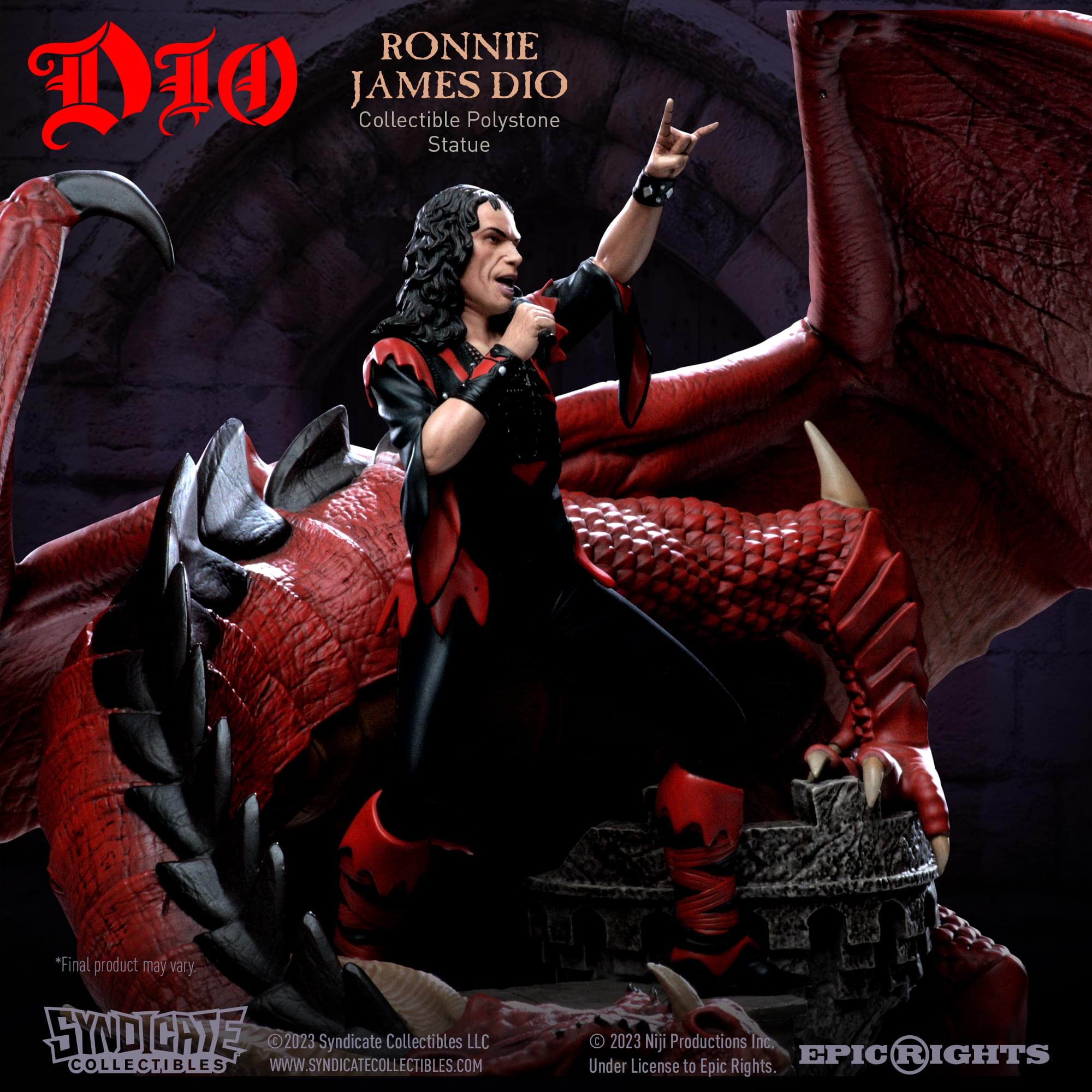 Ronnie James Dio  1:10 Scale Polystone Polystone Statue