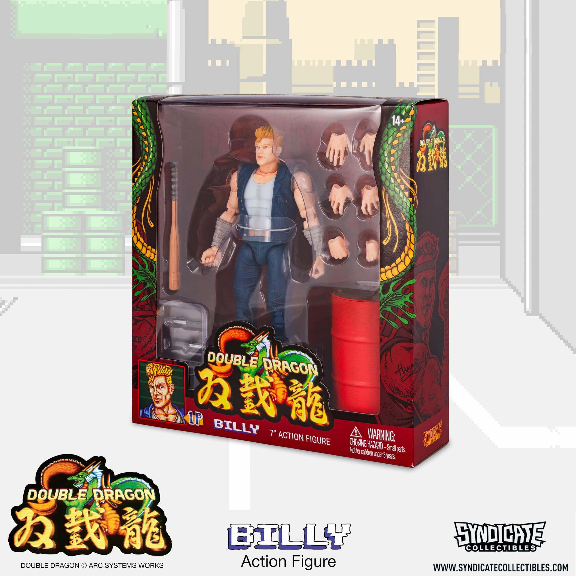 Double Dragon Billy Lee 7-Inch Deluxe Action Figure