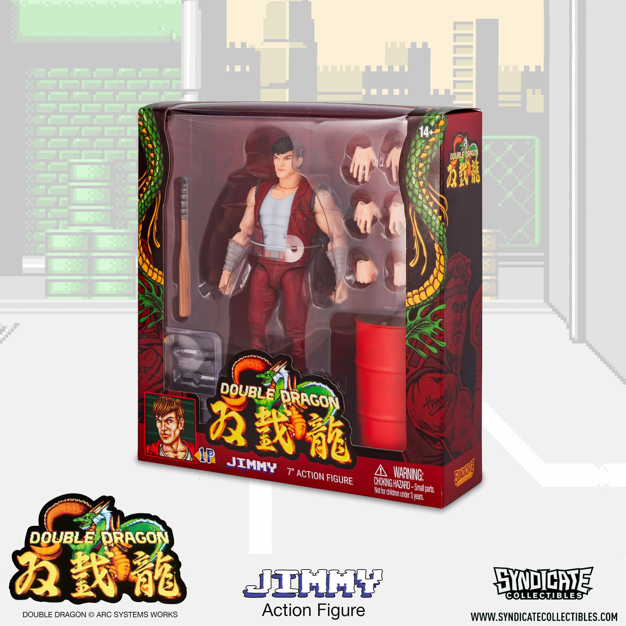 Double Dragon Jimmy Lee 7-Inch Deluxe Action Figure