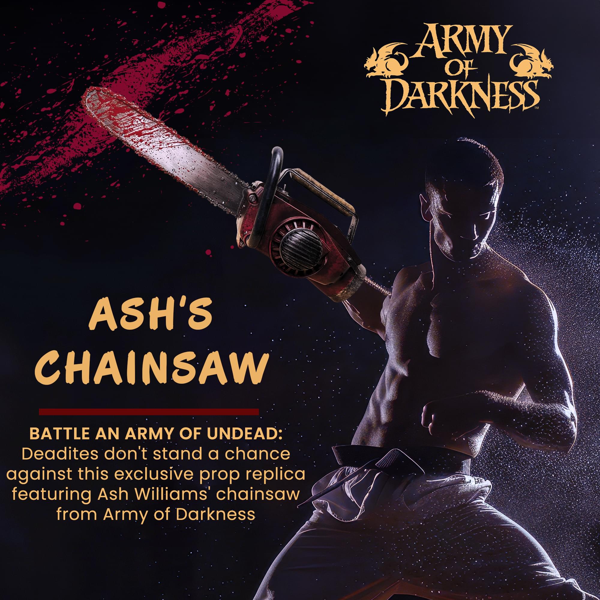 Army of Darkness Ash's Chainsaw 1:1 Scale Electronic Prop Replica