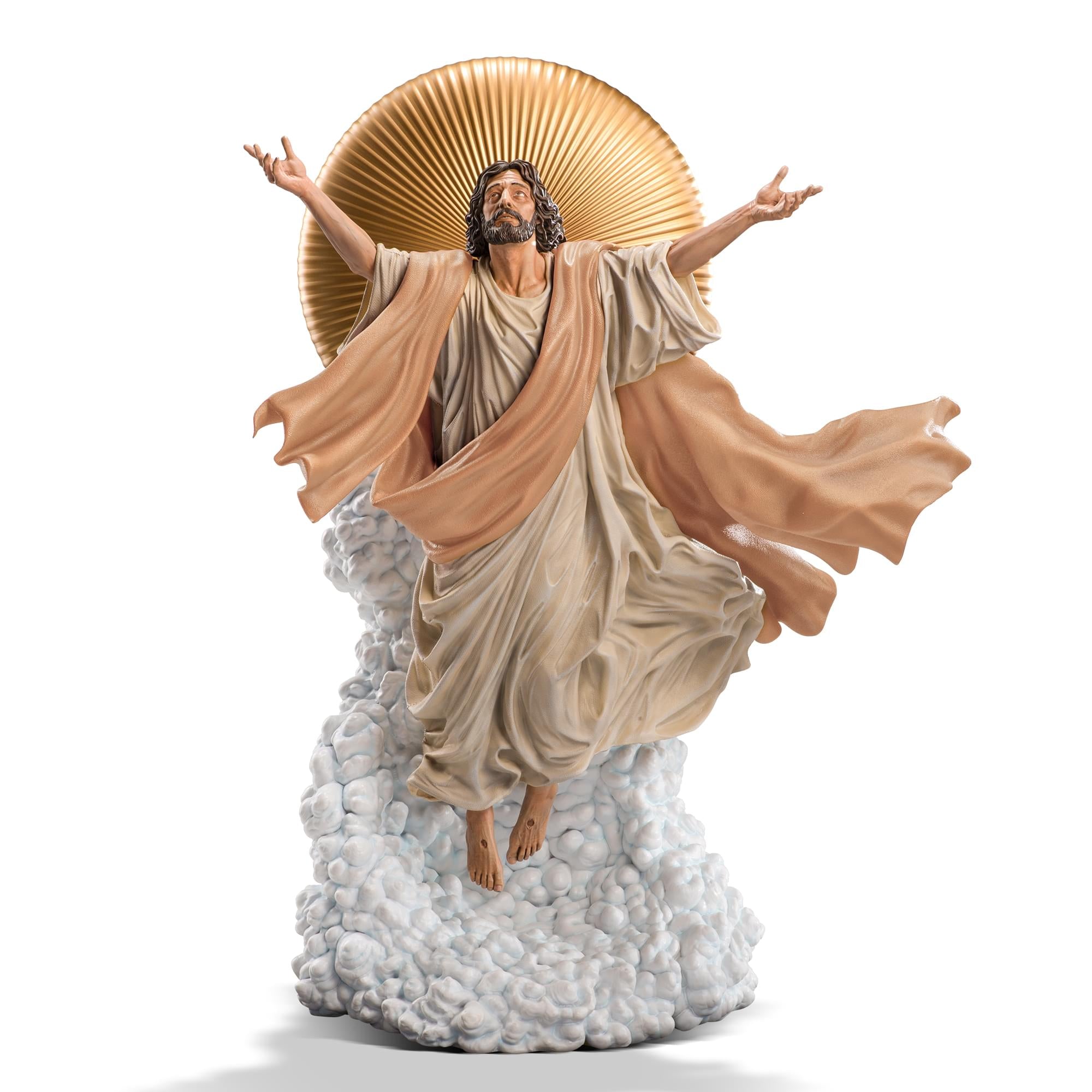 Ascension of Jesus Christ 27-Inch Premium Statue | 1:4 Scale Tan Robe Edition