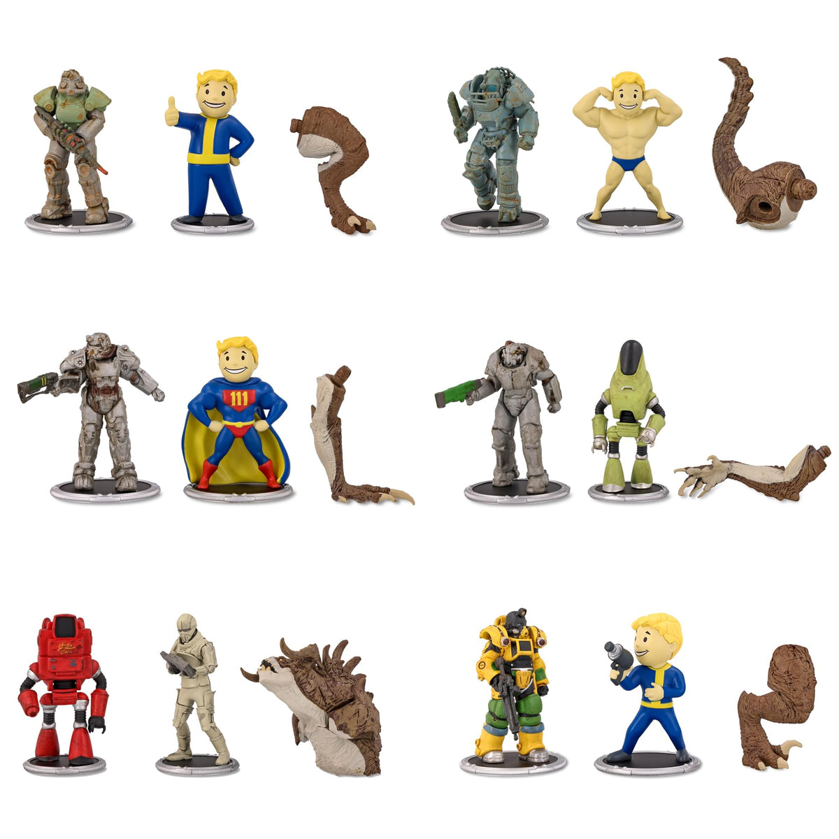 Fallout 3-Inch Mini Figure Collection | Complete Set of 12 | Free Ship