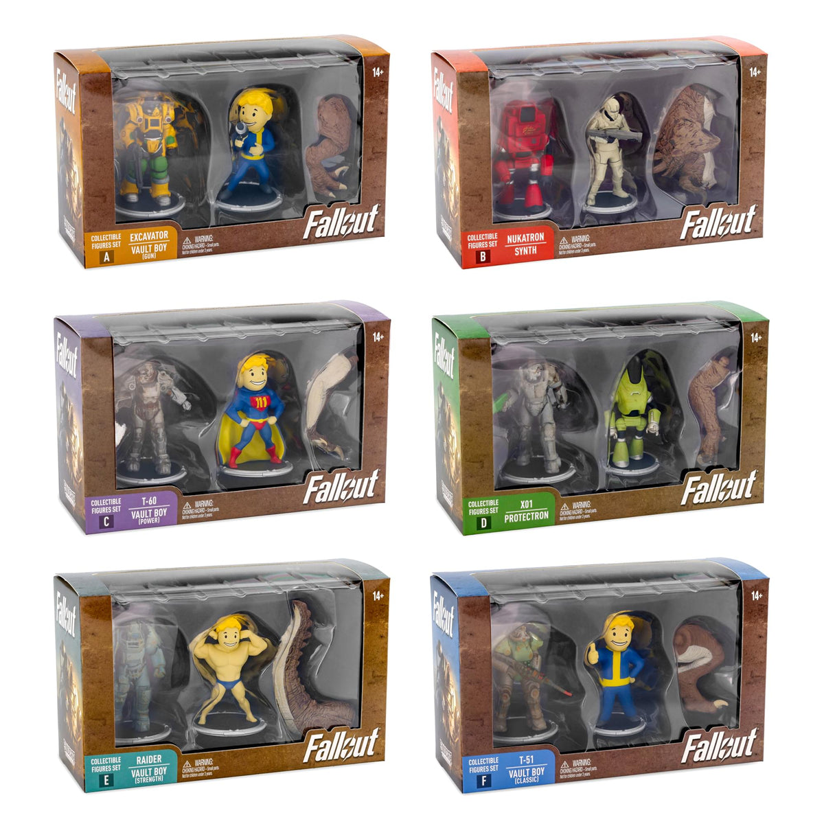 Fallout Series 1 3-Inch Mini Figure Collection | Complete Set of 12