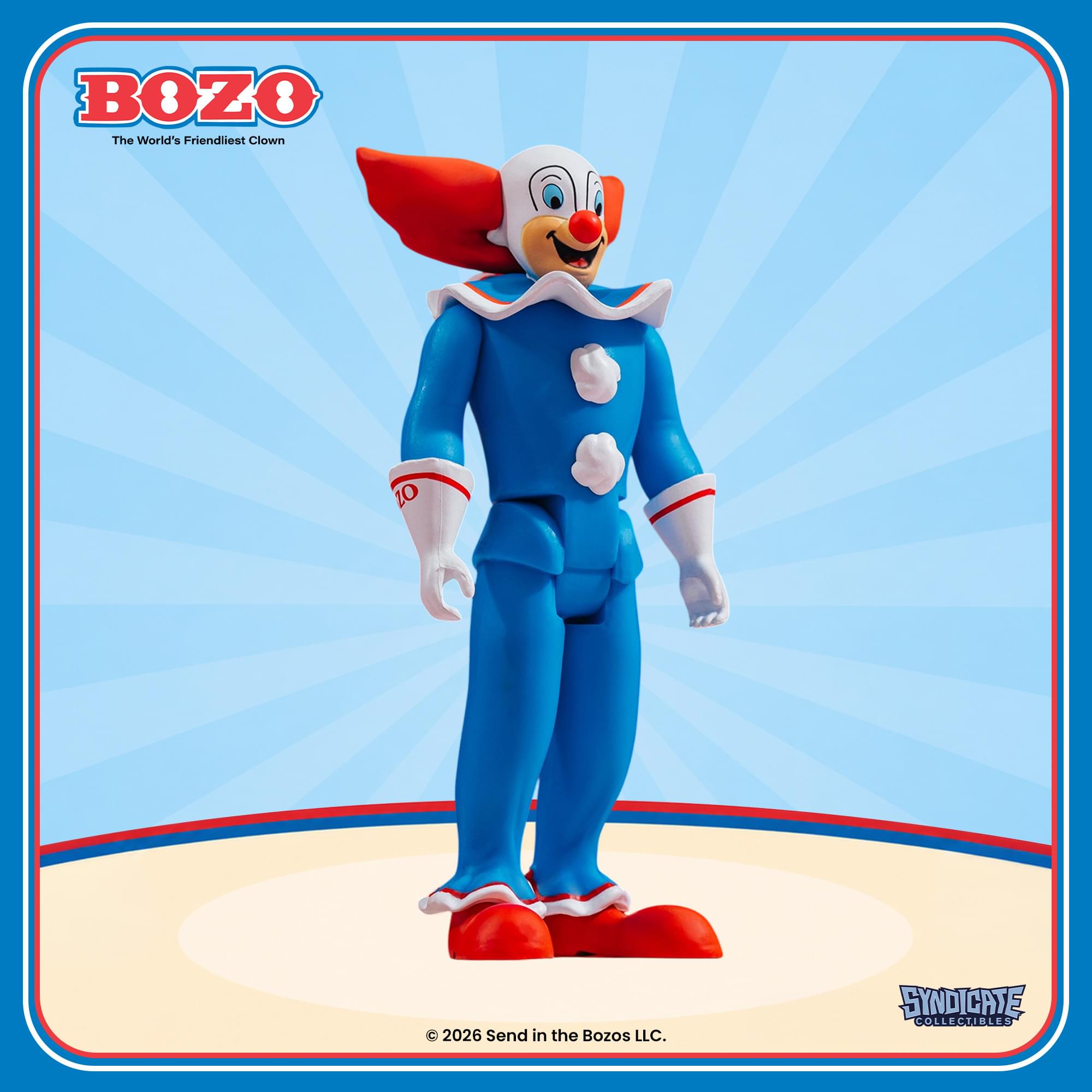 Bozo The Clown 3.75-Inch Retro Action Figure