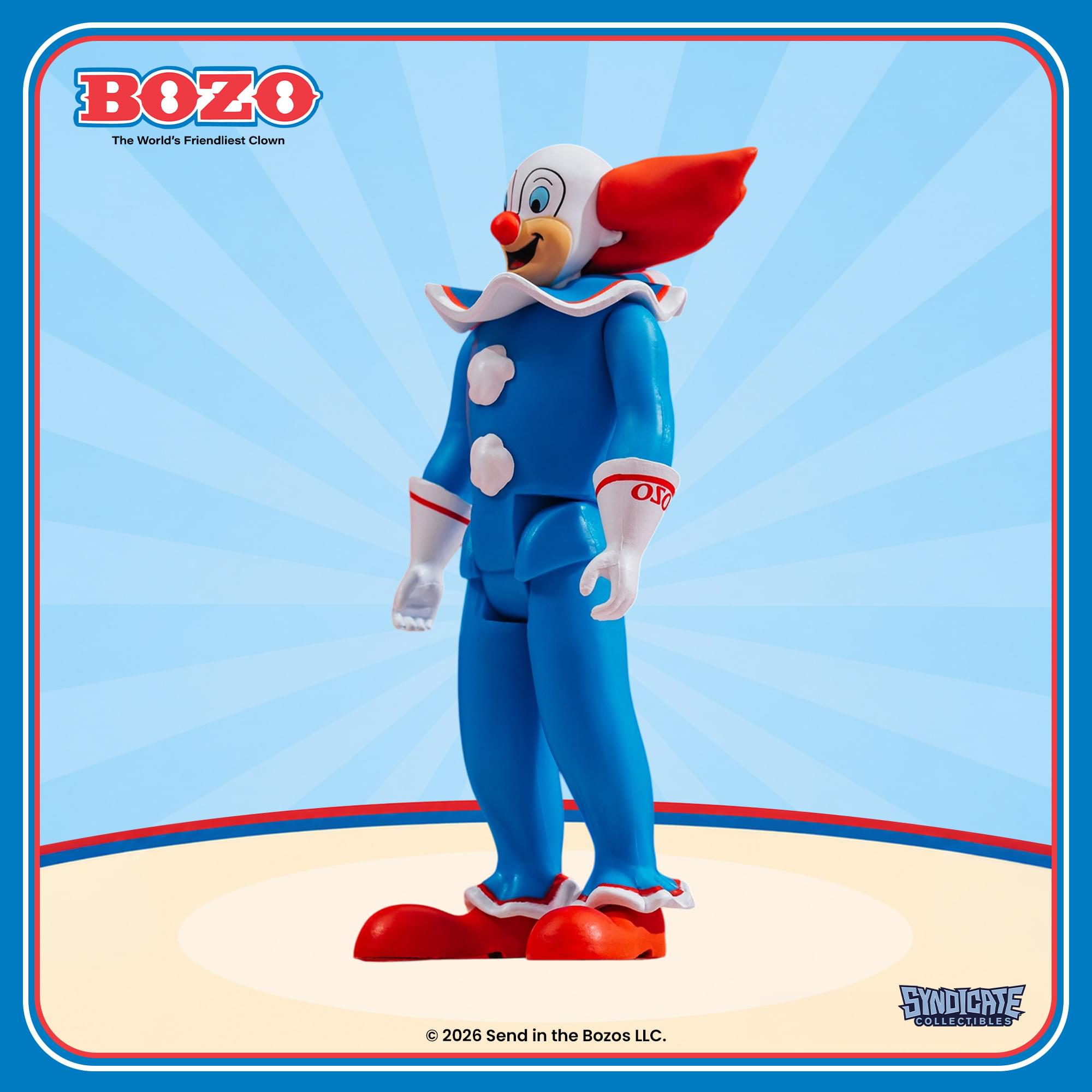 Bozo The Clown 3.75-Inch Retro Action Figure
