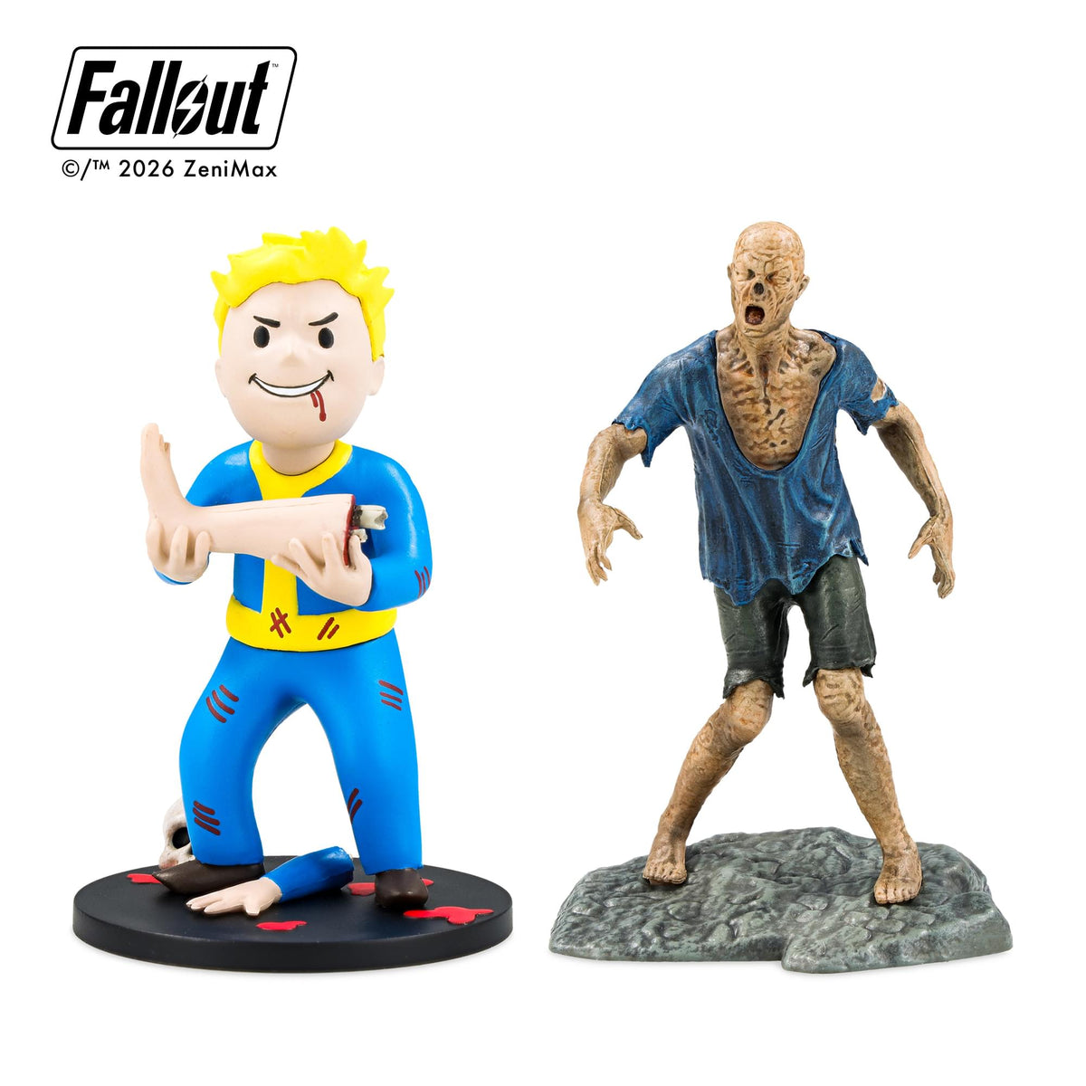 Fallout Series 2 Vault Boy Cannibal and Ghoul Mini Figure Set (Build-A-Figure Super Mutant)