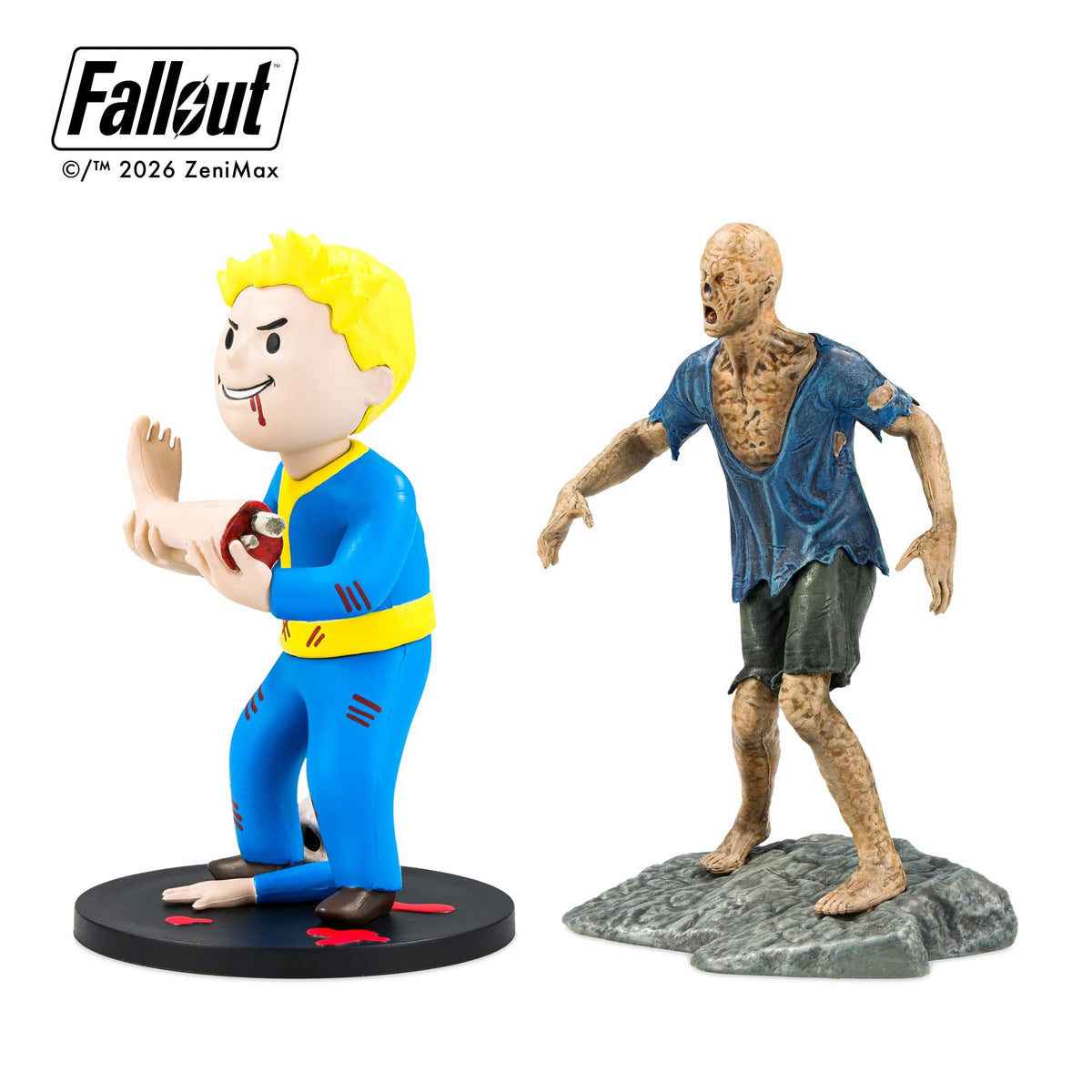 Fallout Series 2 Vault Boy Cannibal and Ghoul Mini Figure Set (Build-A-Figure Super Mutant)