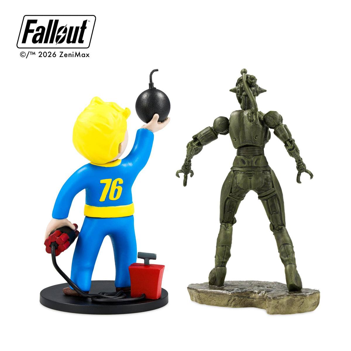 Fallout Series 2 Vault Boy Explosives and Assaultron Mini Figure Set (Build-A-Figure Super Mutant)