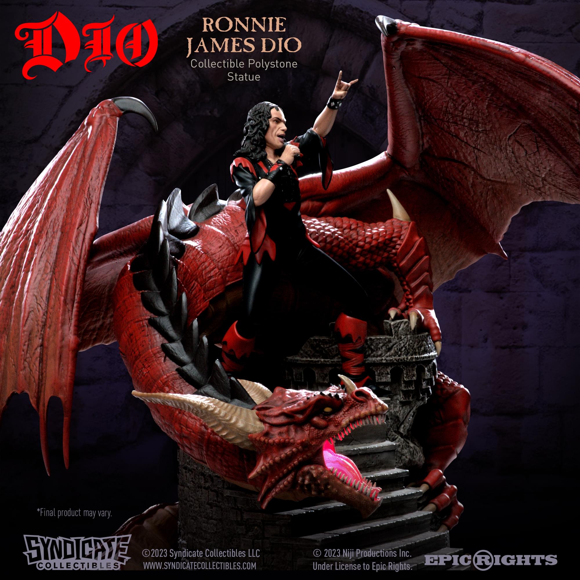 Ronnie James Dio  1:10 Scale Polystone Statue