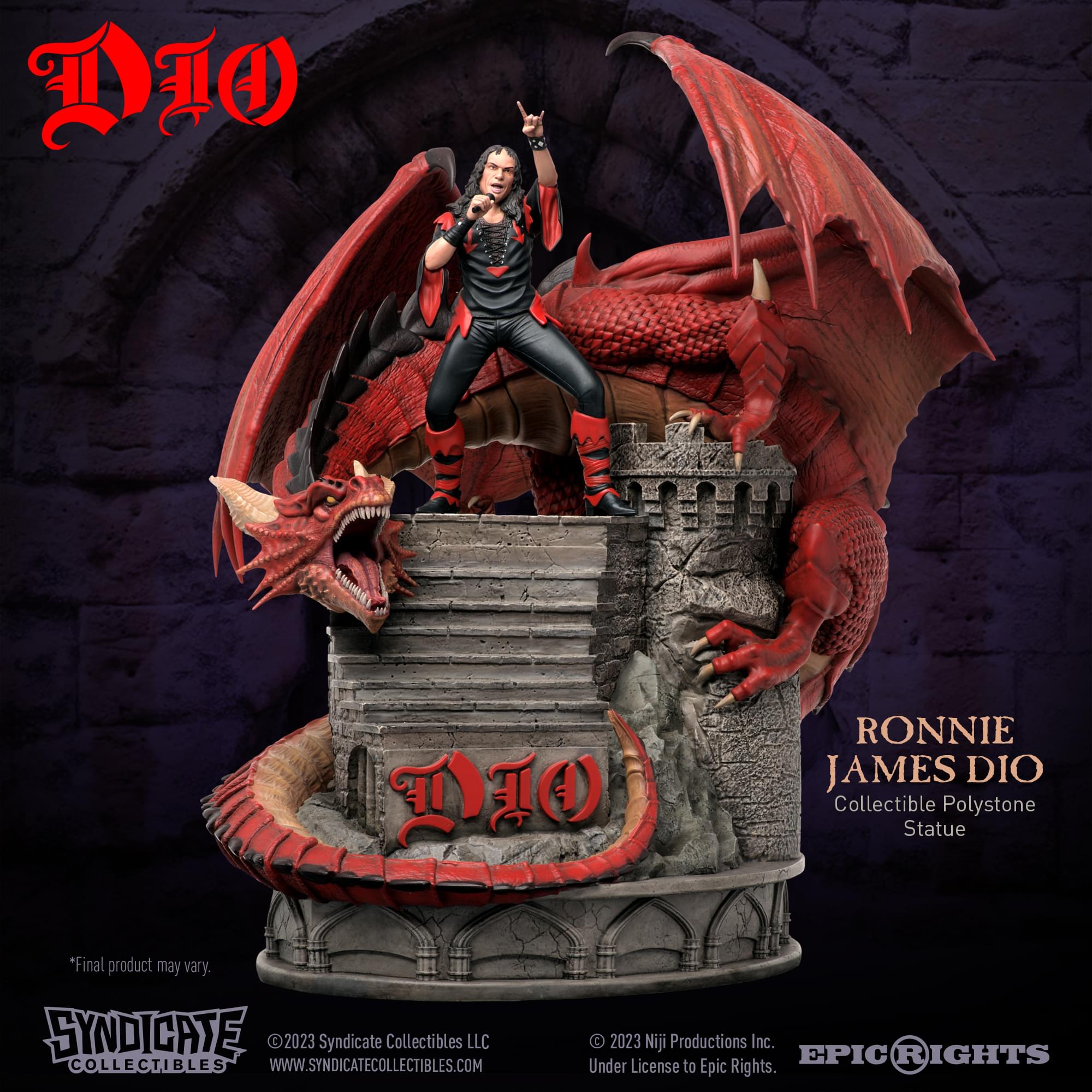 Ronnie James Dio  1:10 Scale Polystone Statue