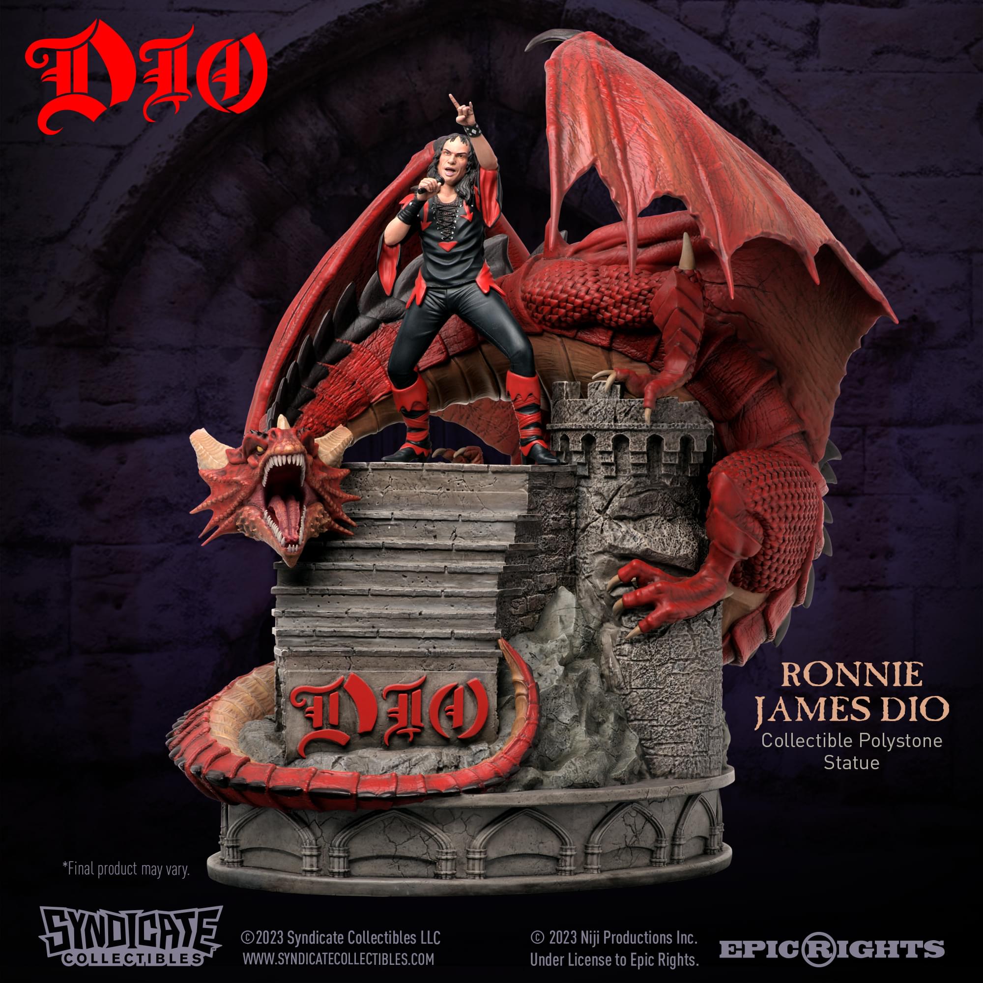 Ronnie James Dio  1:10 Scale Polystone Statue