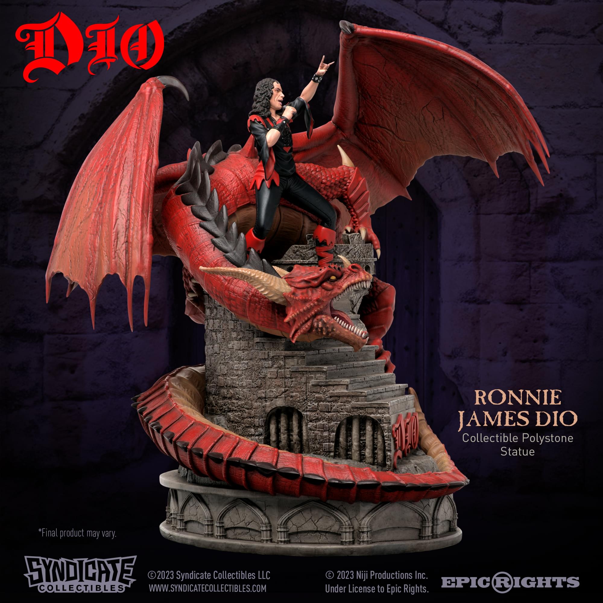 Ronnie James Dio  1:10 Scale Polystone Statue