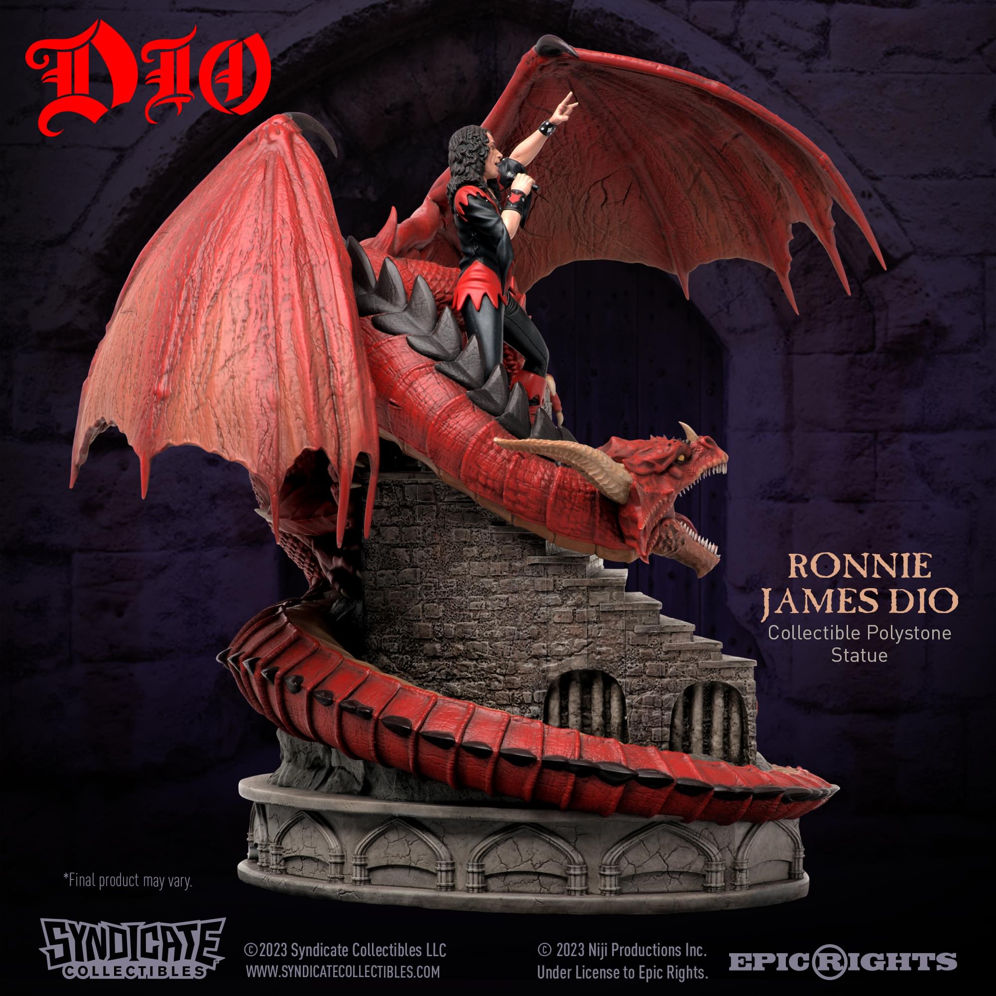 Ronnie James Dio  1:10 Scale Polystone Statue