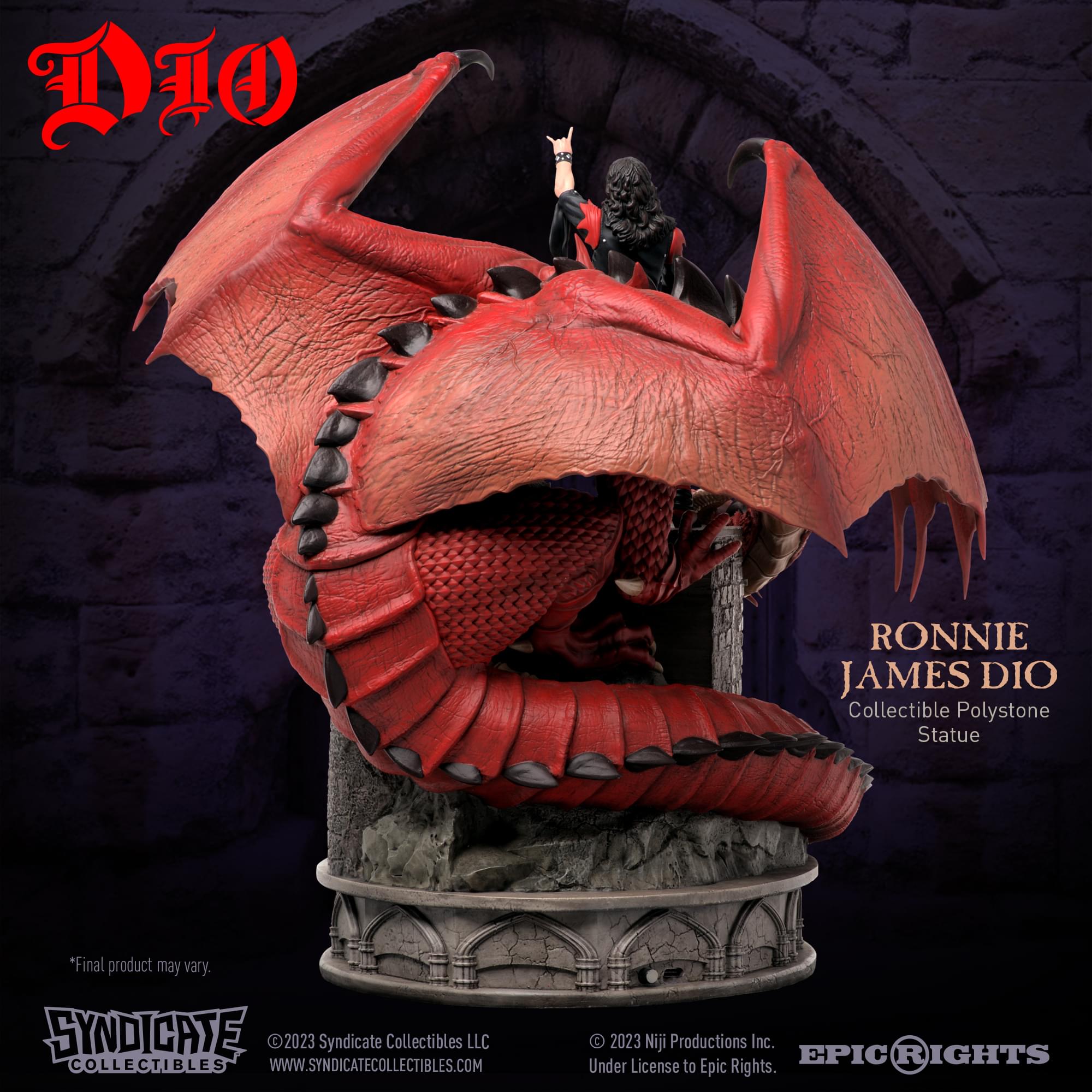 Ronnie James Dio  1:10 Scale Polystone Statue