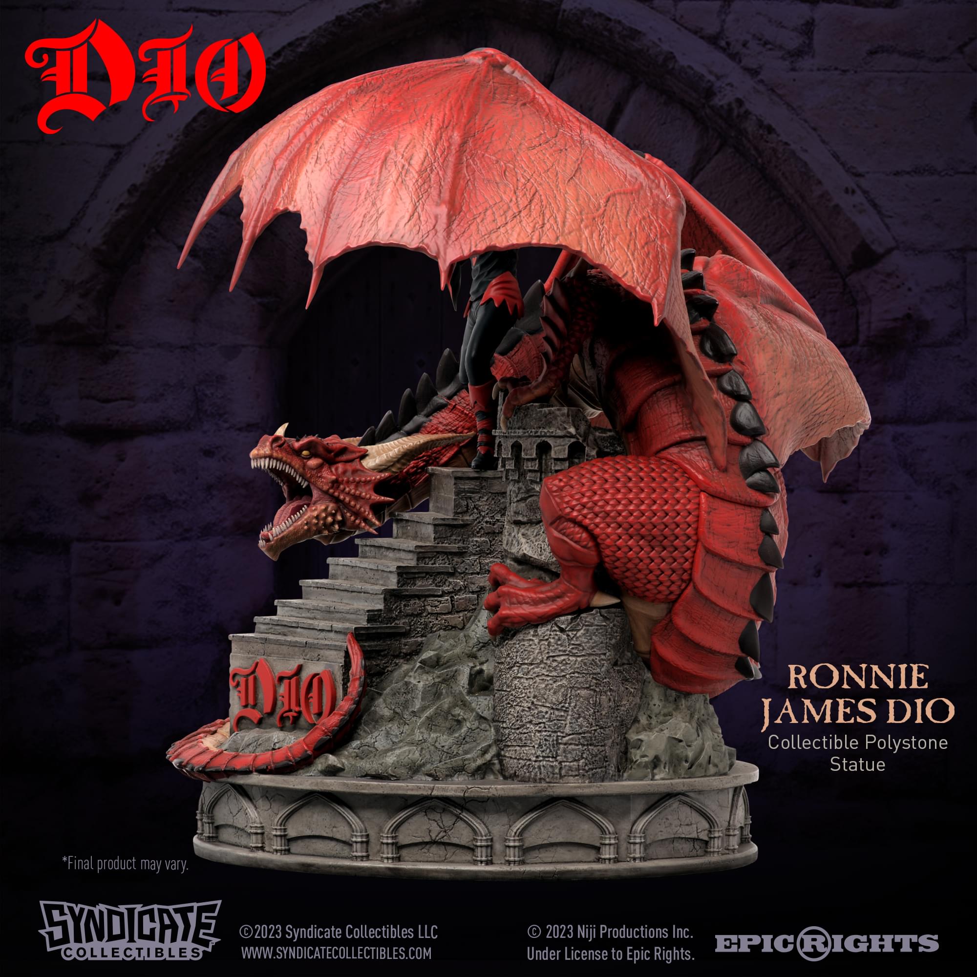 Ronnie James Dio  1:10 Scale Polystone Statue