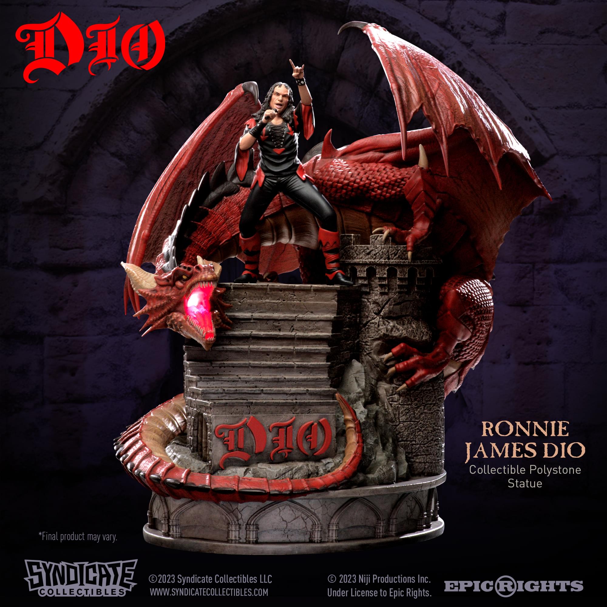 Ronnie James Dio  1:10 Scale Polystone Statue