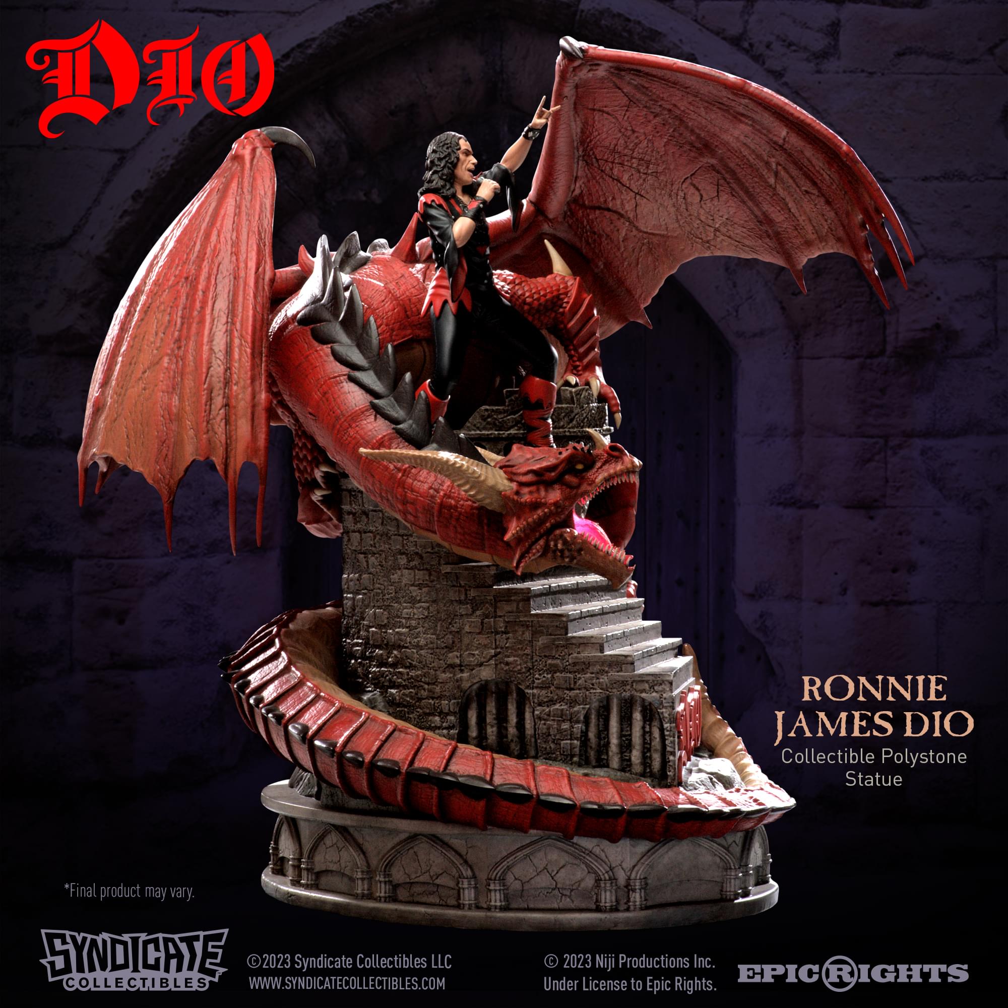 Ronnie James Dio  1:10 Scale Polystone Statue