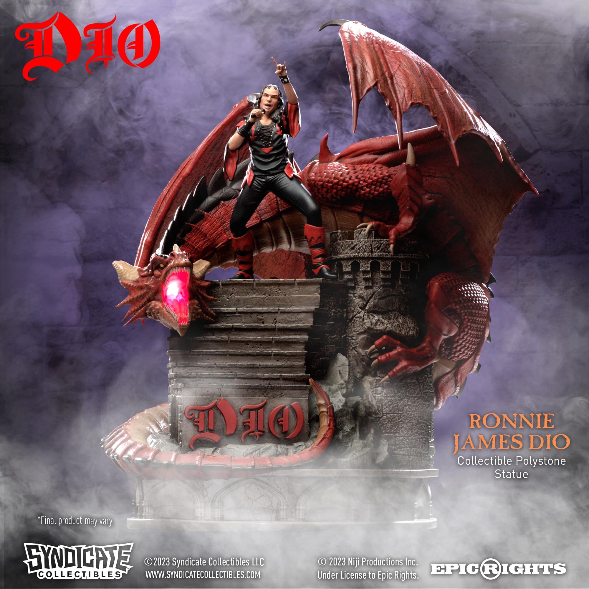 Ronnie James Dio  1:10 Scale Polystone Statue