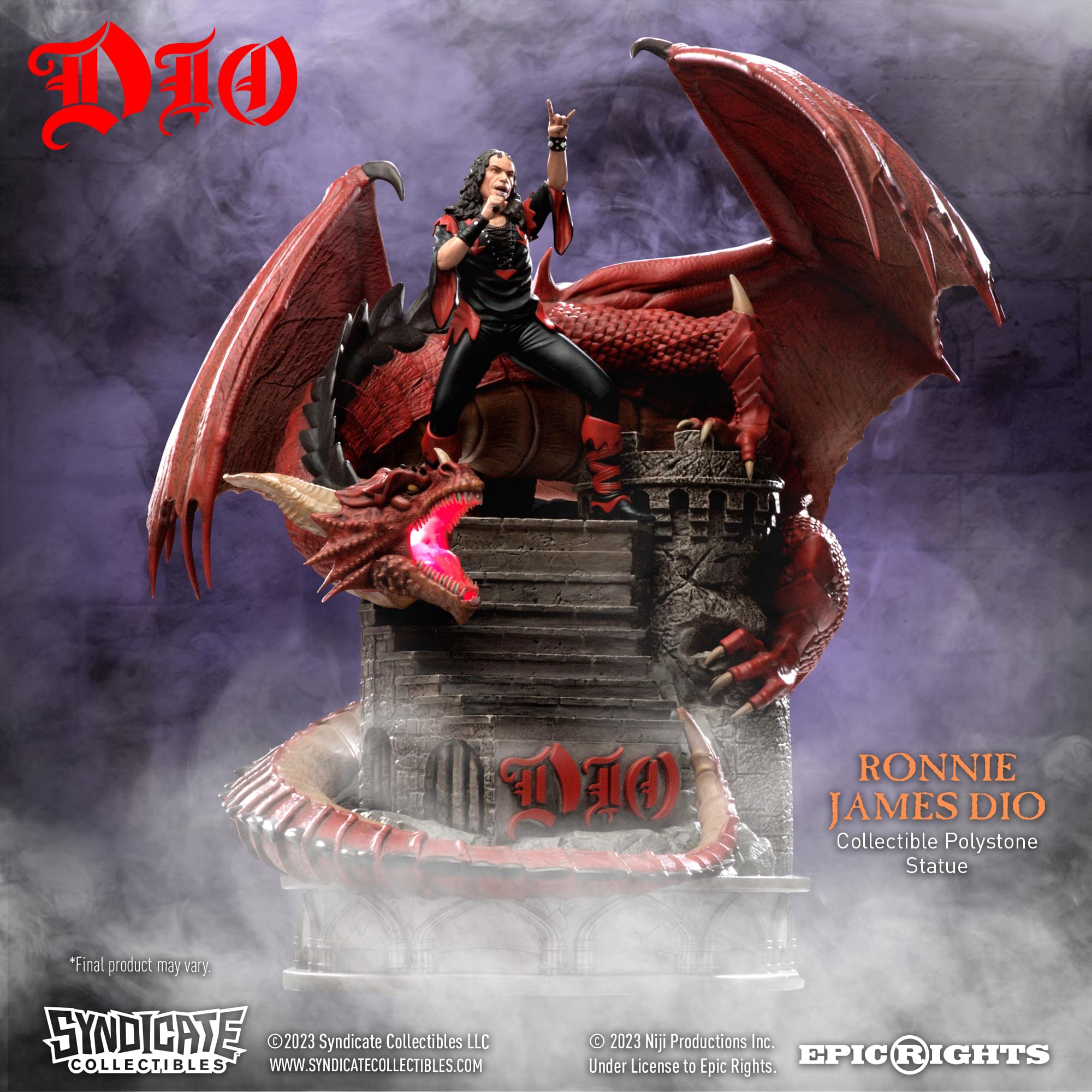 Ronnie James Dio  1:10 Scale Polystone Statue