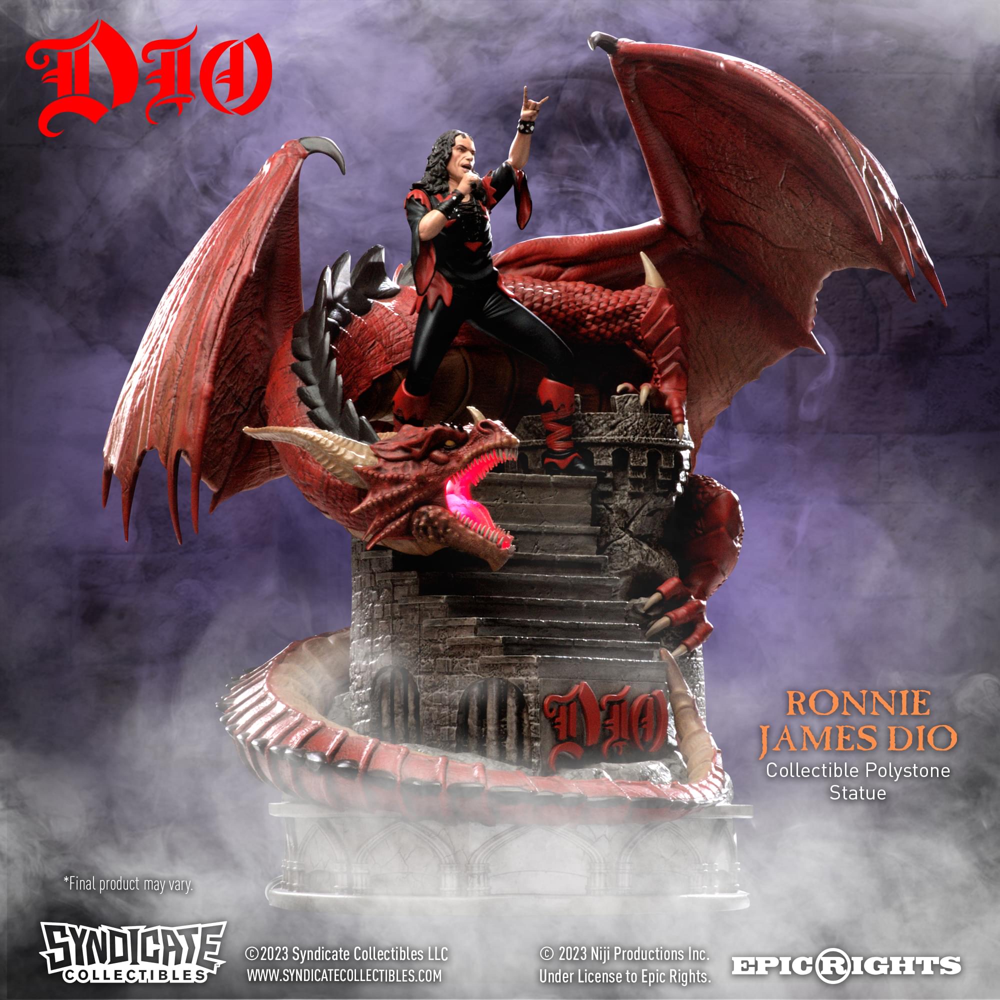 Ronnie James Dio  1:10 Scale Polystone Statue