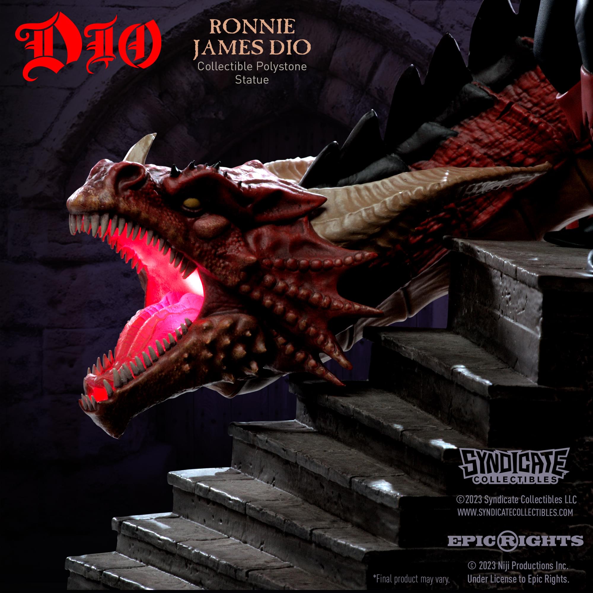 Ronnie James Dio  1:10 Scale Polystone Statue