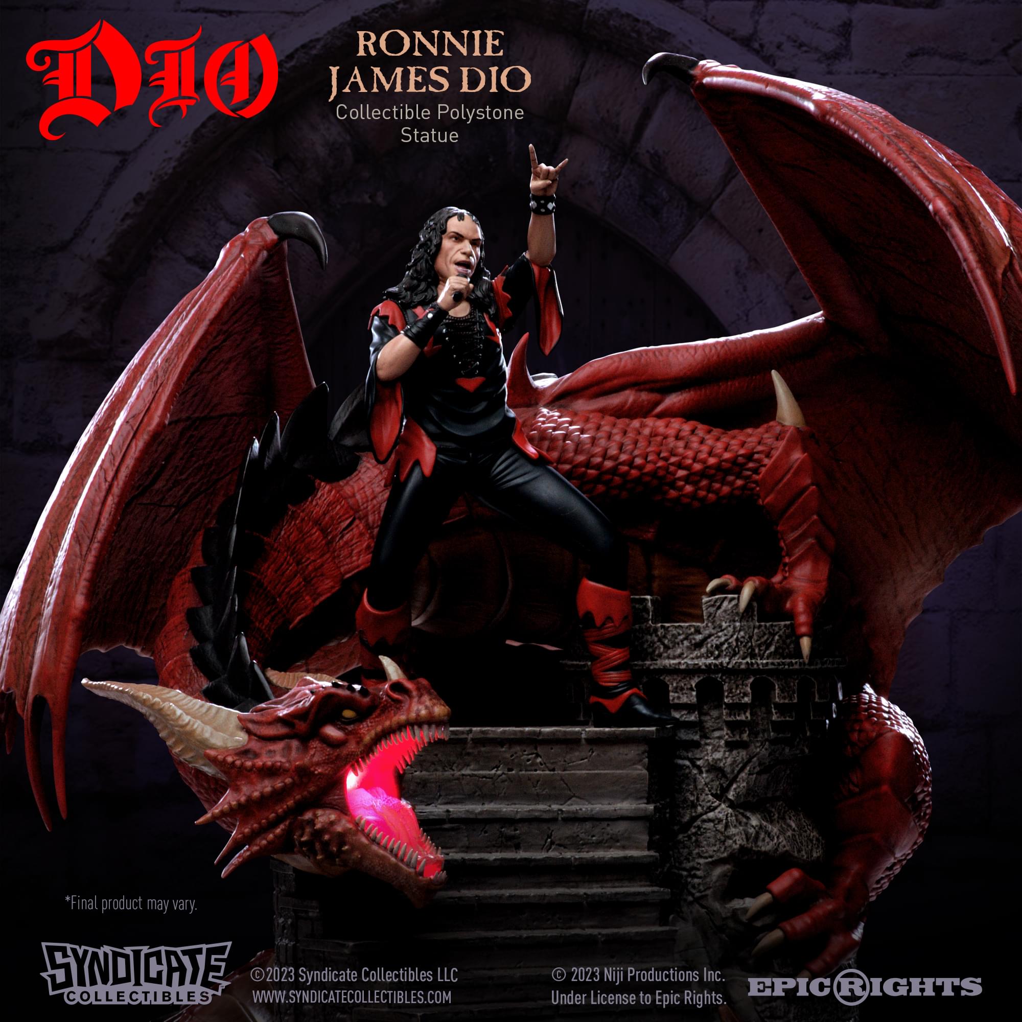 Ronnie James Dio  1:10 Scale Polystone Statue