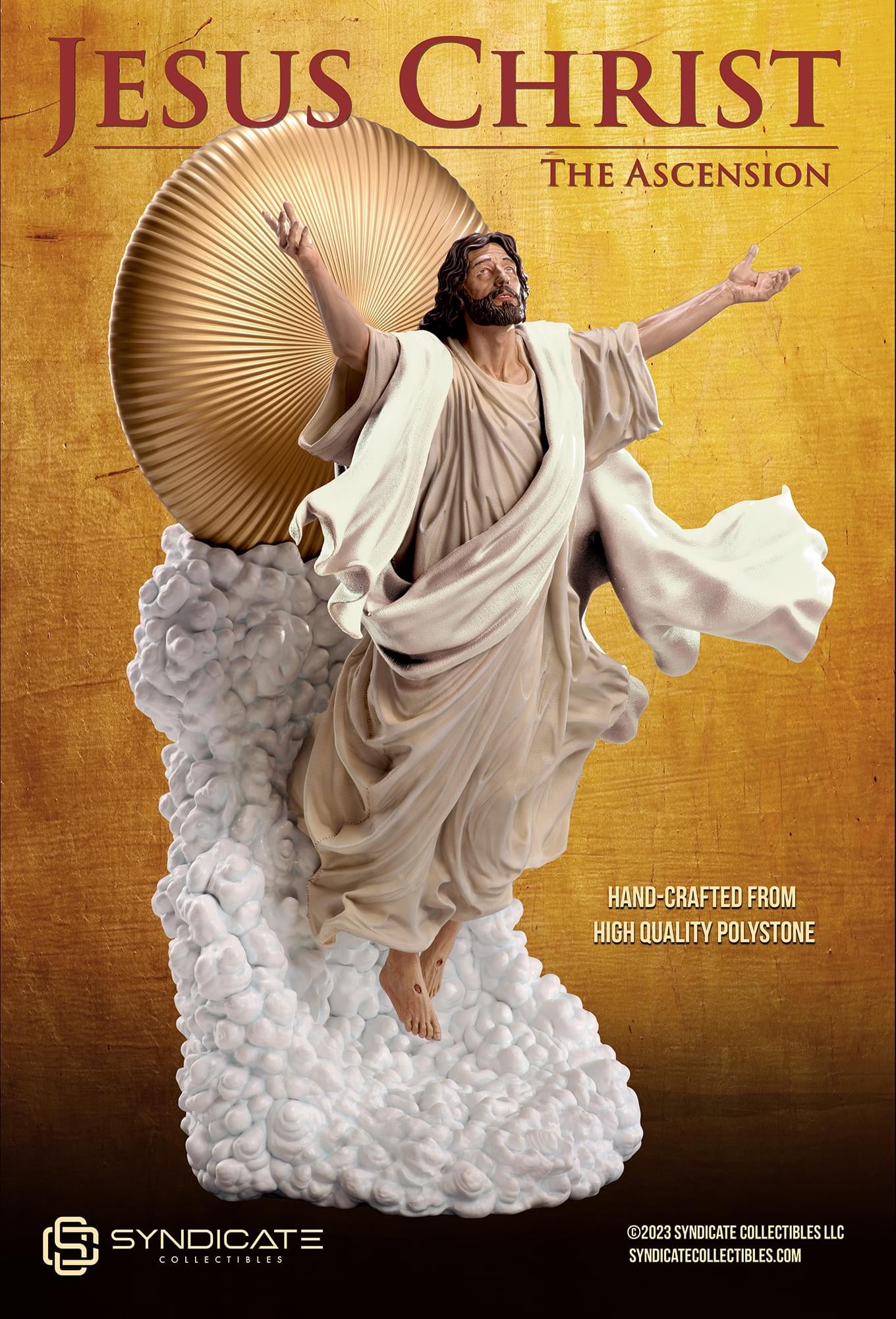 Ascension of Jesus Christ 27-Inch Premium Statue | 1:4 Scale White Robe Edition