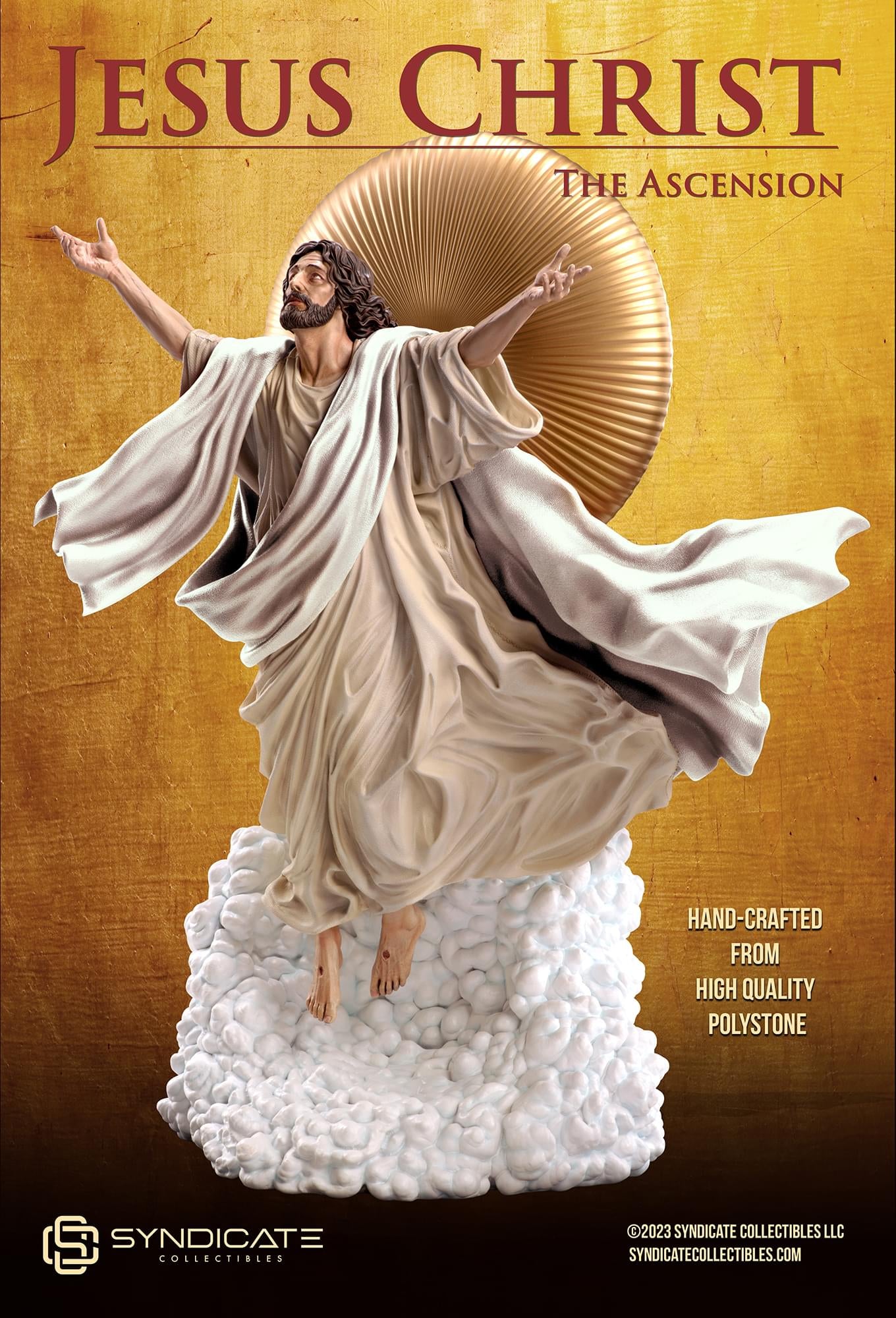 Ascension of Jesus Christ 27-Inch Premium Statue | 1:4 Scale White Robe Edition