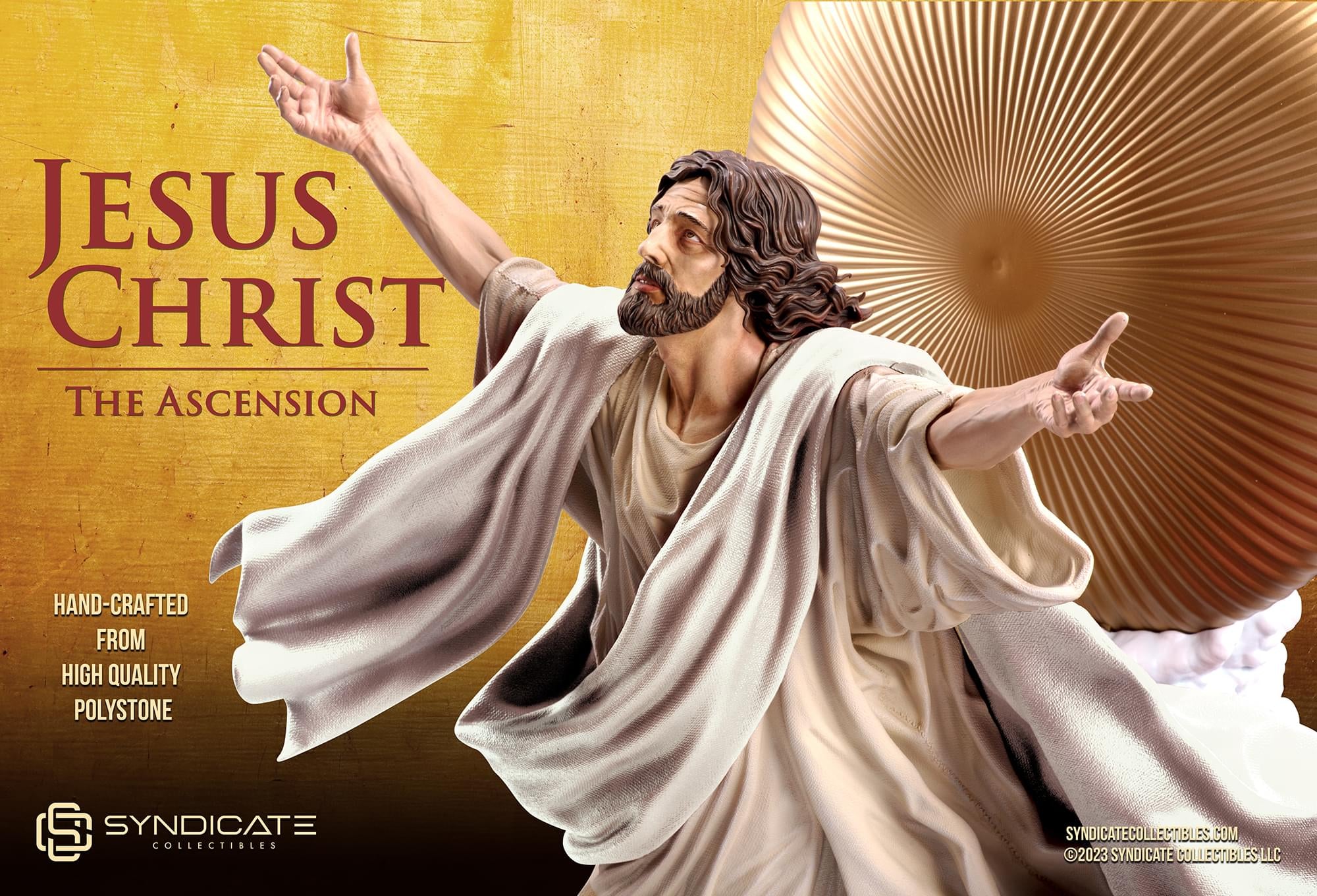 Ascension of Jesus Christ 11-Inch Premium Statue | 1:10 Scale White Robe Edition