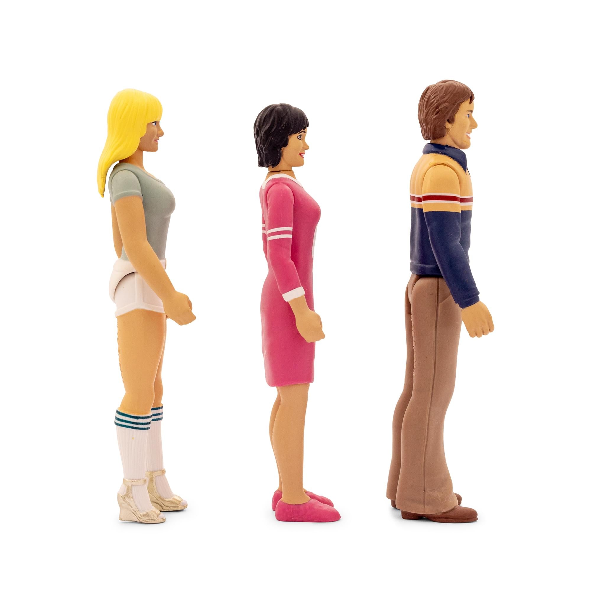 アメリカドリームチーム3 フィギュア Three's Company 3 3/4 Inch Retro Figures Box Set | Free Shipping