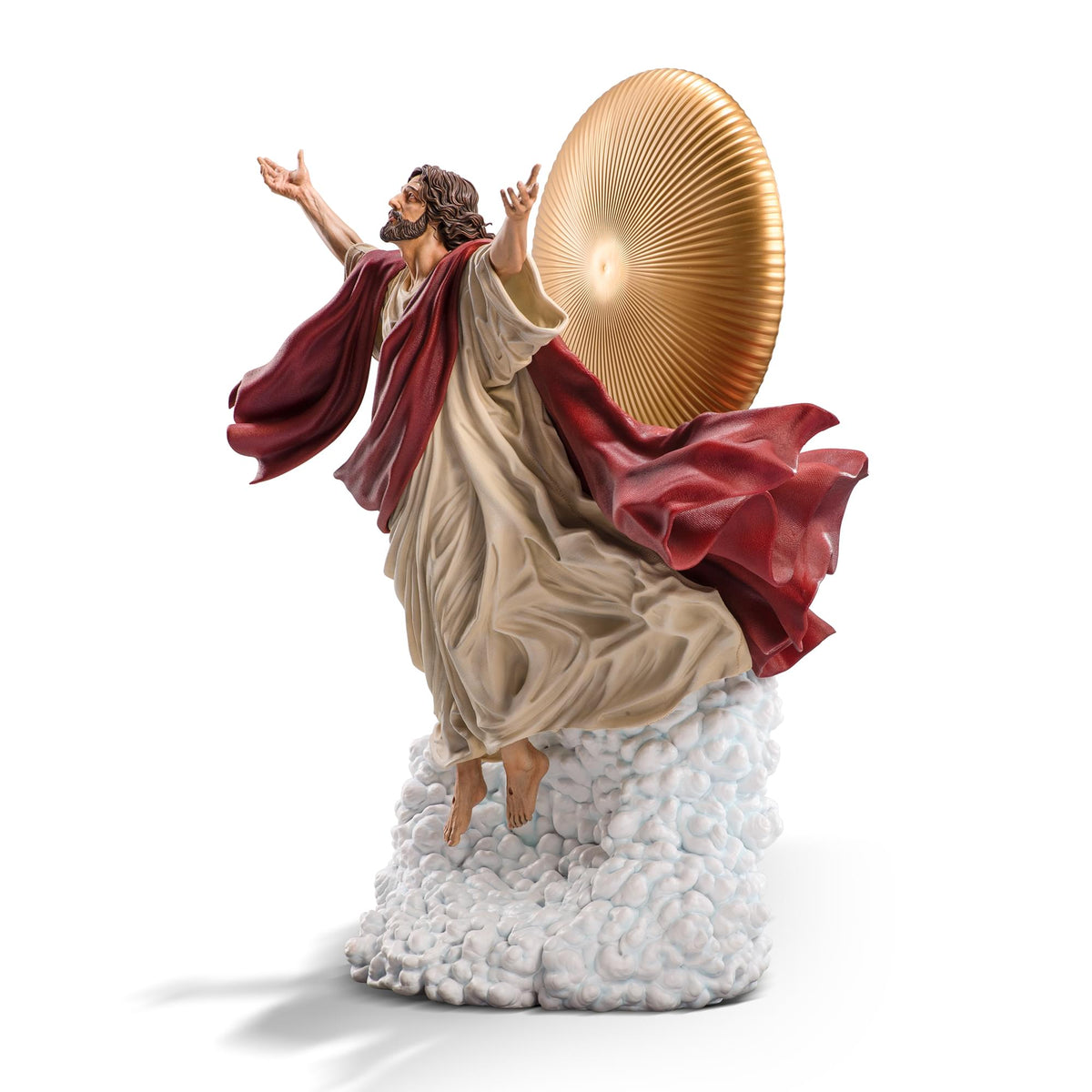 Ascension of Jesus 1:4 Resin Statue | Red Robe | Free Shipping