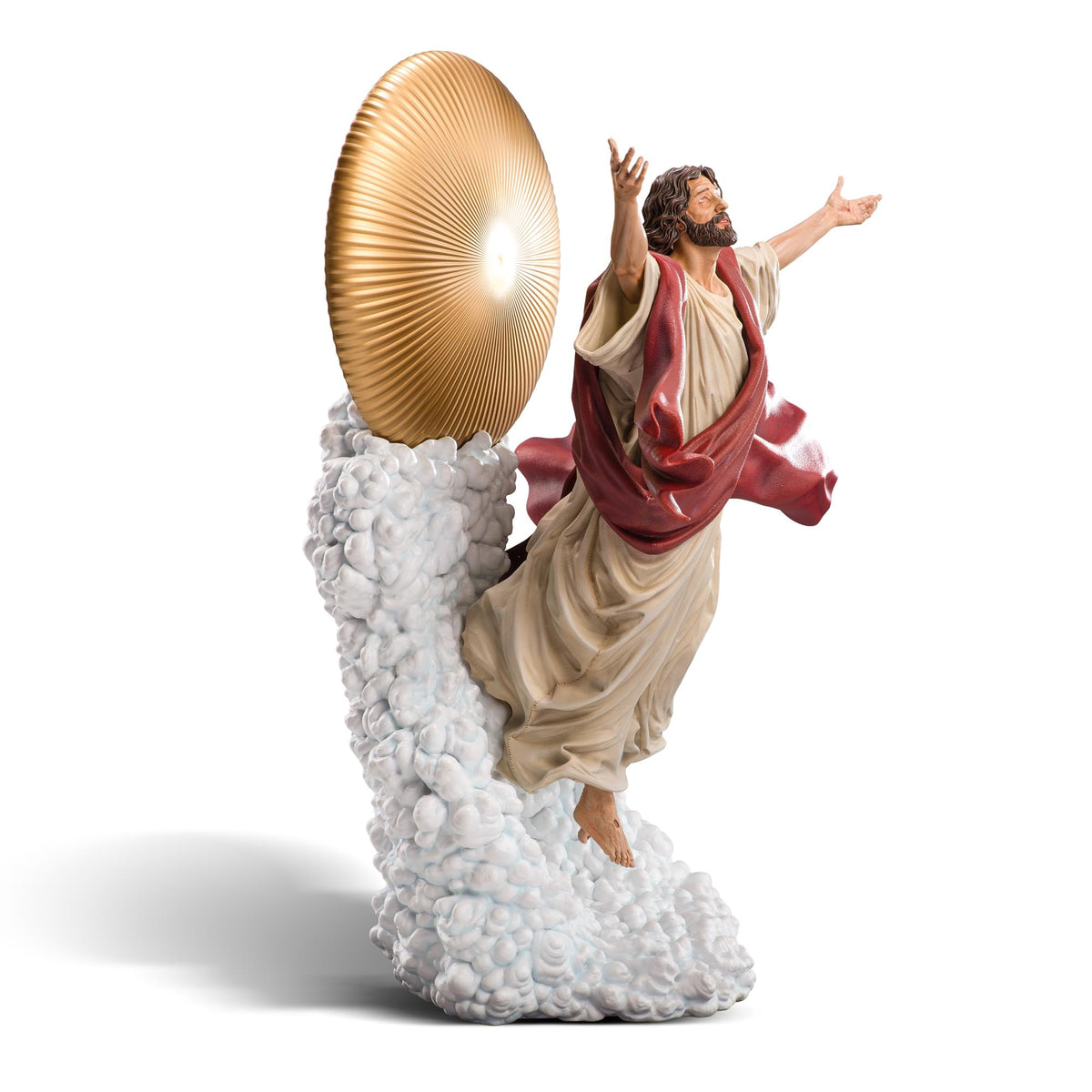 Ascension of Jesus 1:4 Resin Statue | Red Robe | Free Shipping