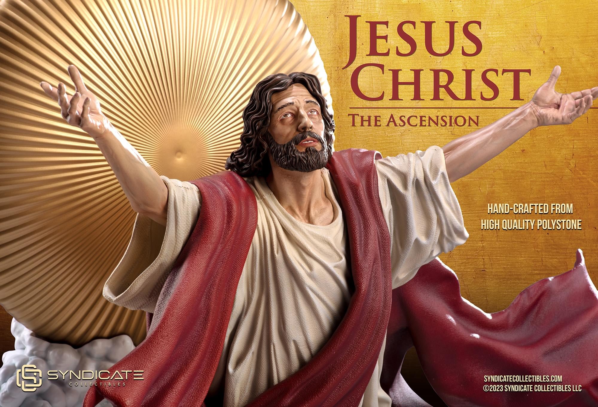 Ascension of Jesus Christ 11-Inch Premium Statue | 1:10 Scale Red Robe Edition